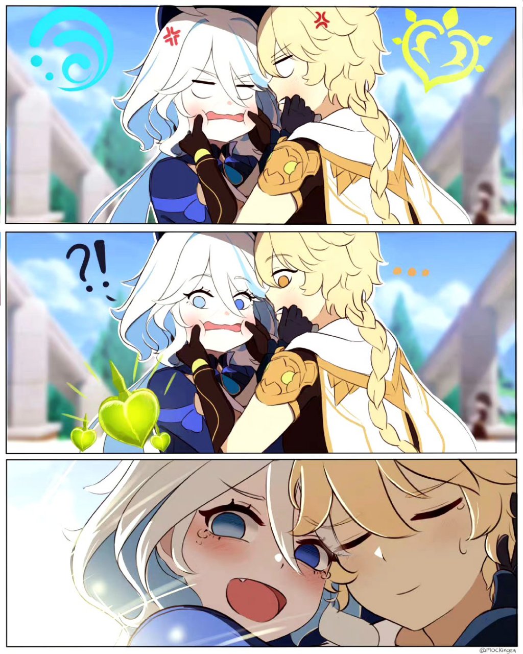 原神#  芙宁娜x空   作者:mockingeu#秋日生活创作季