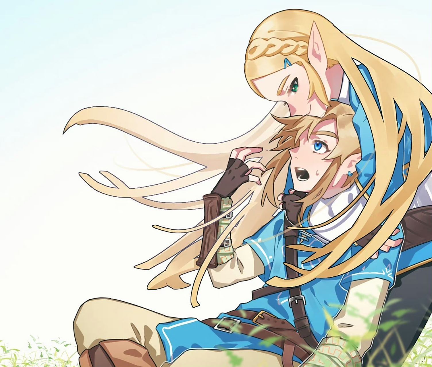 塞尔达和林克 #塞尔达传说王国之泪#  (via twi oshinomiya) 67