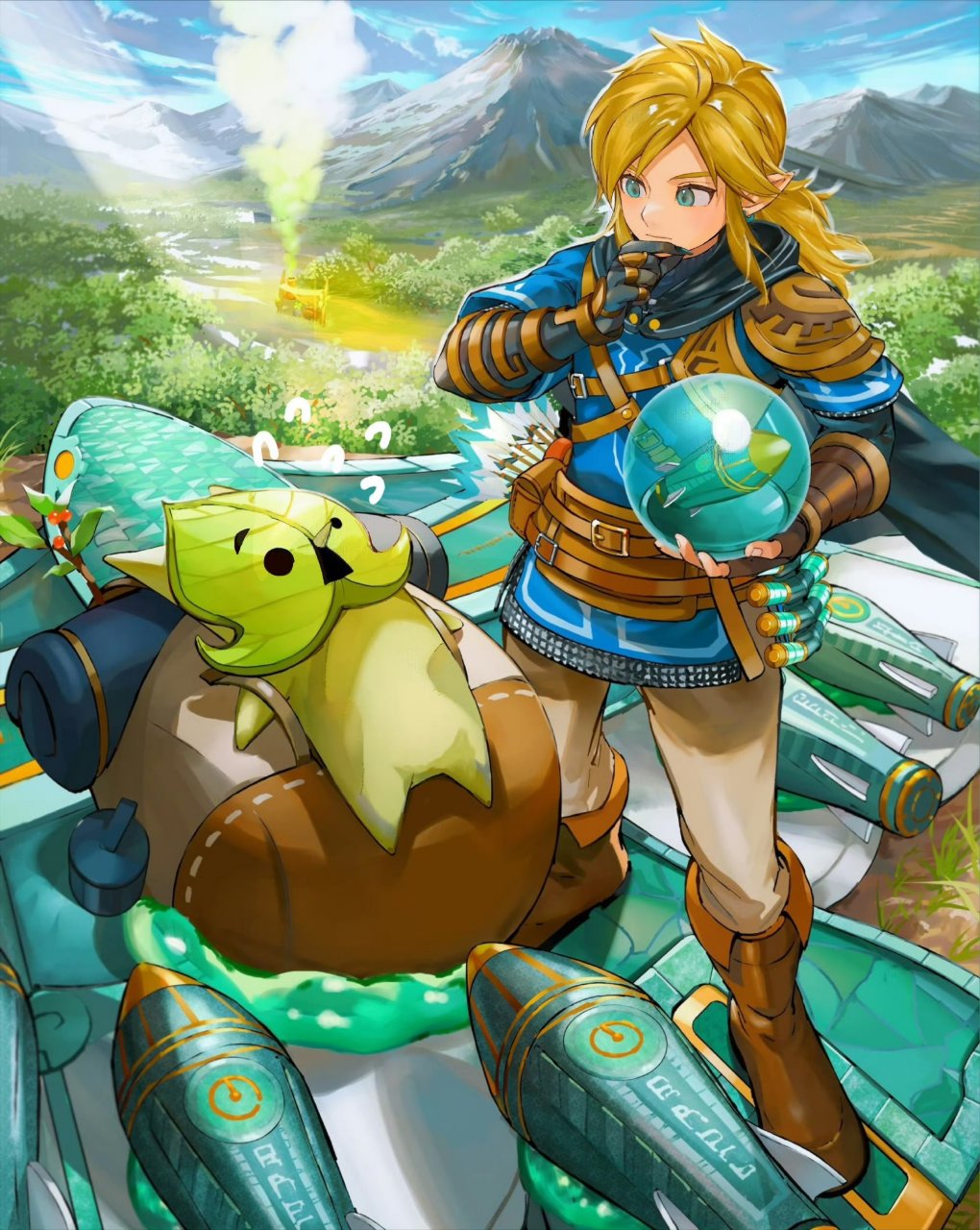 林克 同人 #塞尔达传说王国之泪#  #秋日生活创作季# (via twi orange