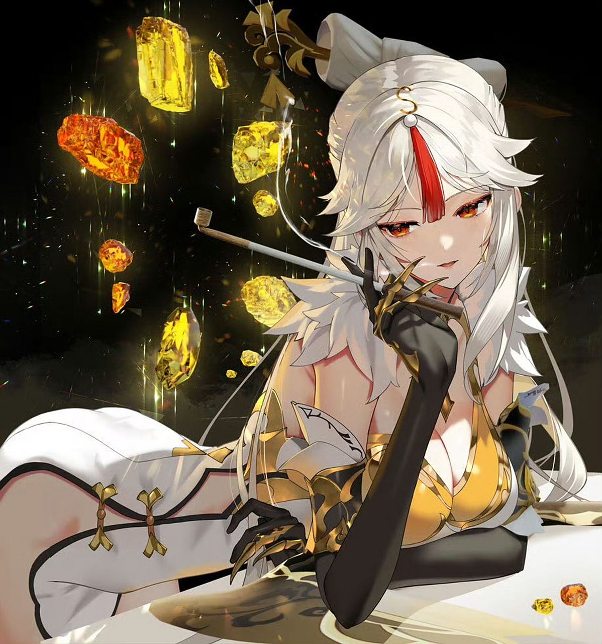 原神# #秋日生活创作季#   「凝光」生日快乐95 x:sco_ttie