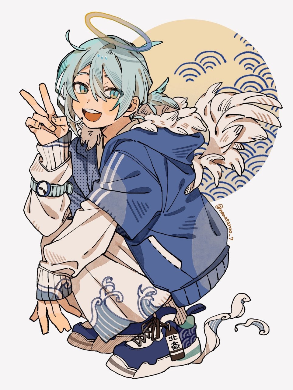 拟人化角色设定 动漫插画参考 nanataroo_7 ​​​