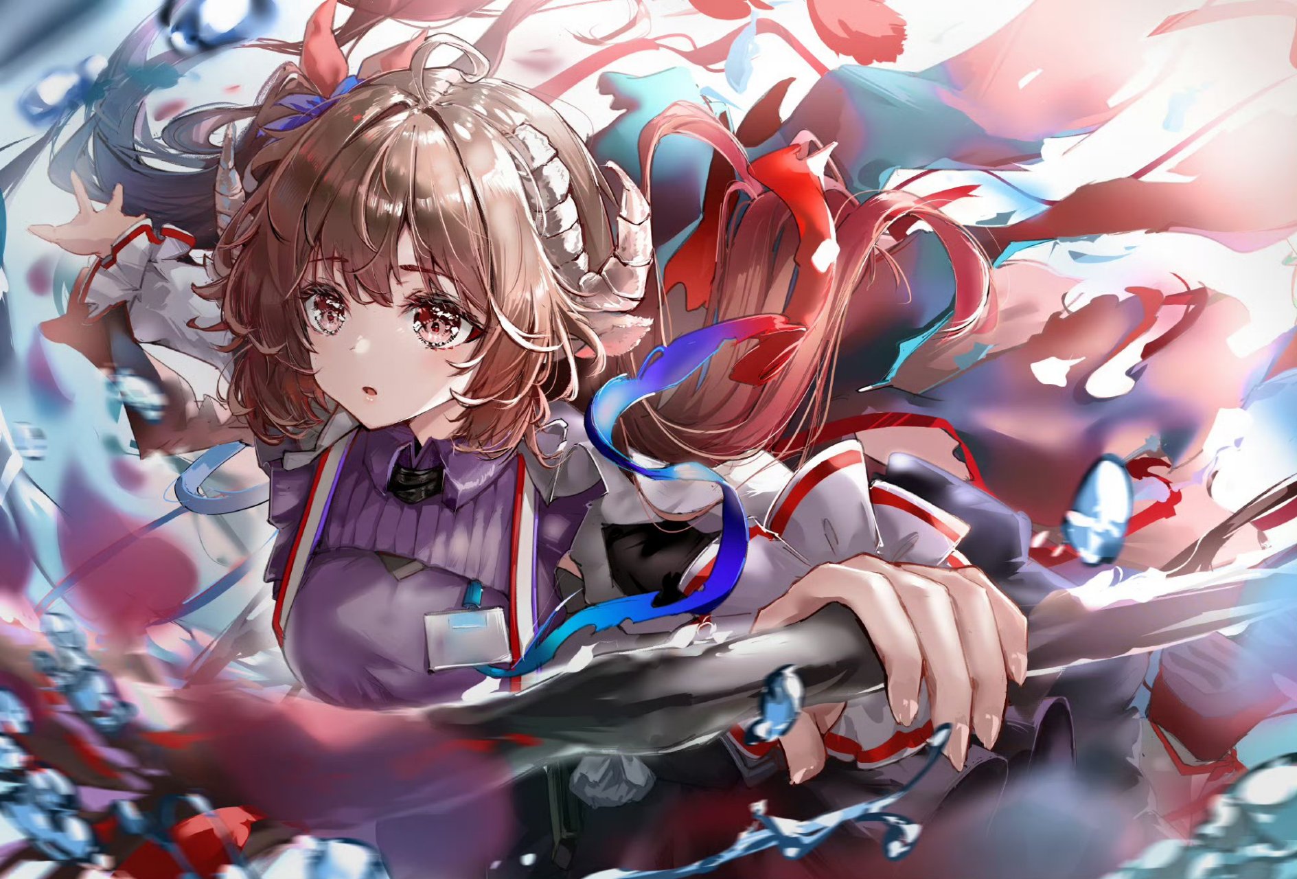 明日方舟# 纯烬艾雅法拉 画师 scup | p:25672546 . 676767