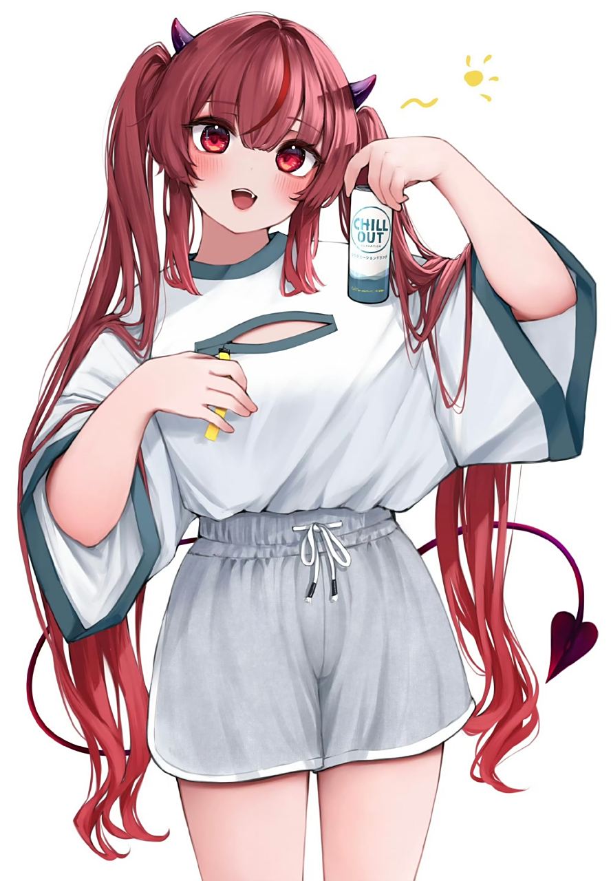 肉感红发恶魔,好可爱呜呜  (画师:koeh   x:koeh_illust)