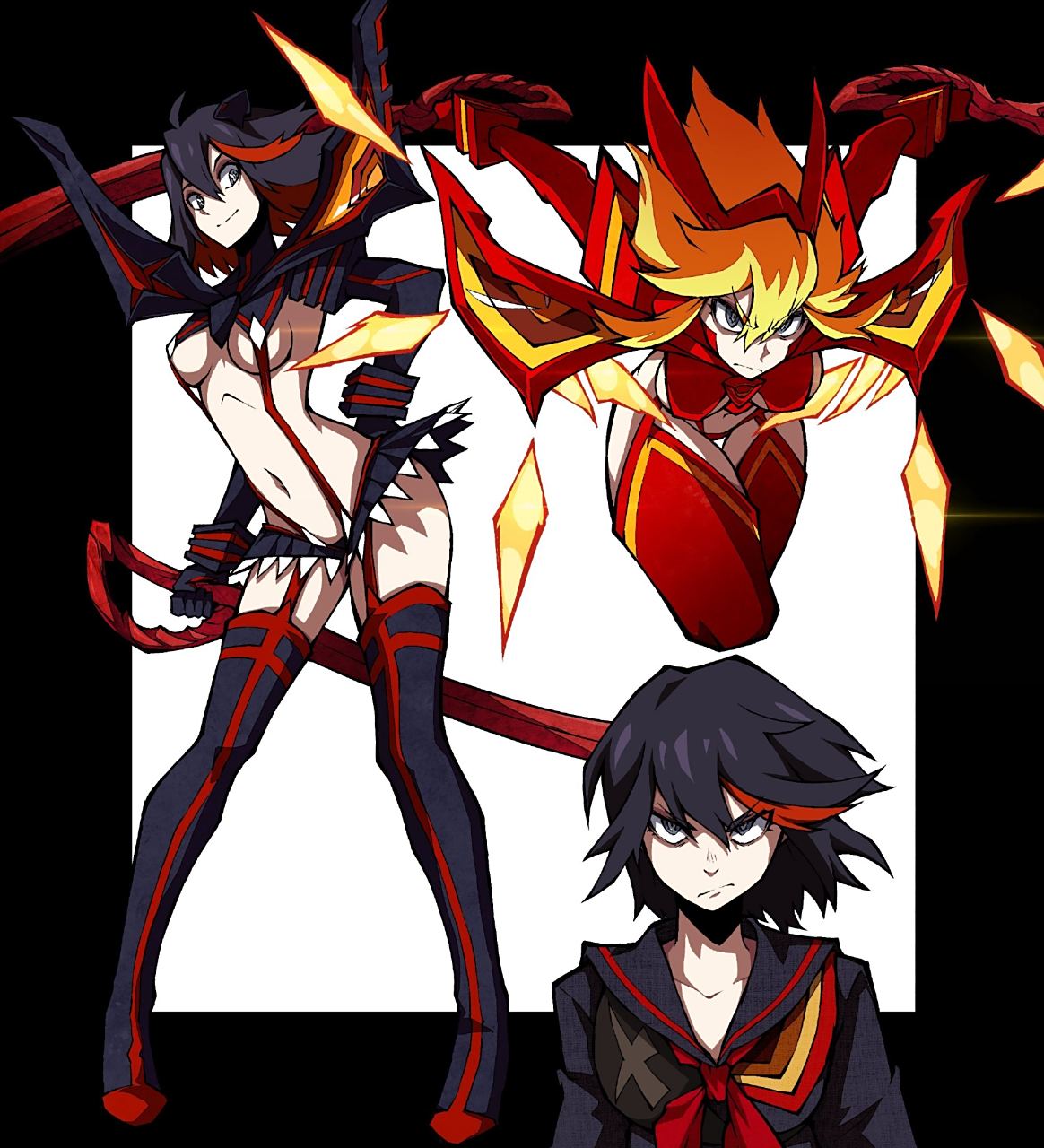 kill la kill# kekel  缠流子&鬼龙院皐月  ……  (twi:kekel0212)