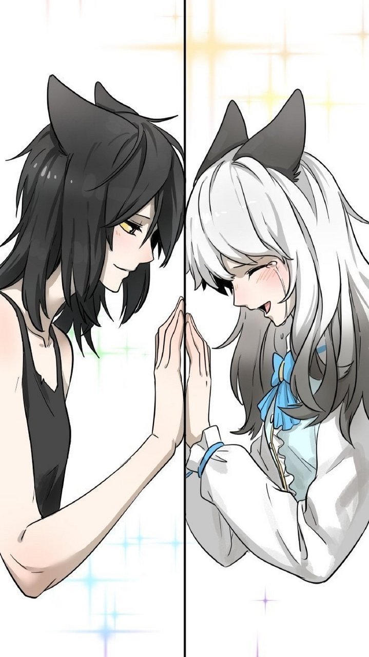 二次元##漫画# 猫咪拟人吃到糖,真好 画师:西凌萝卜