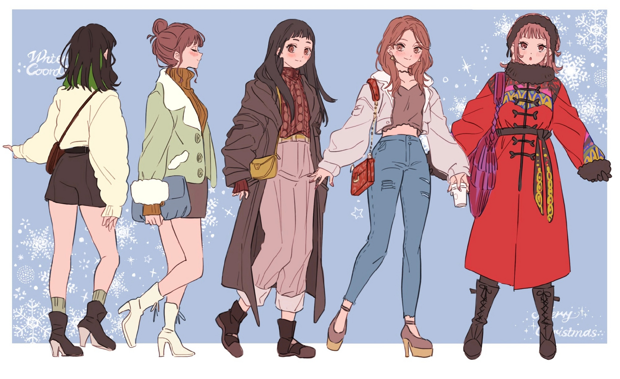 少女的时尚穿搭 动漫插画参考hamident83hami 676767