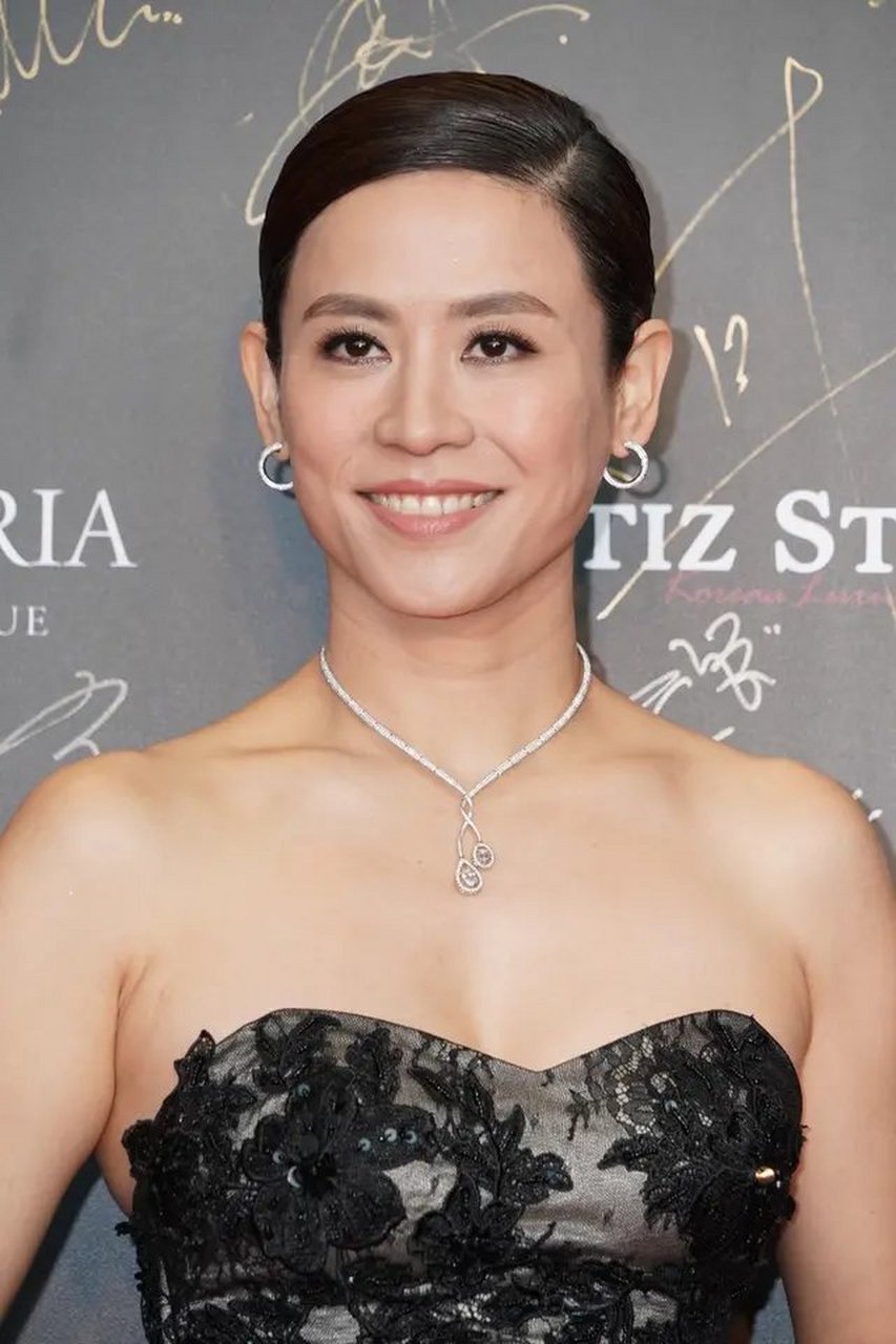 49岁宣萱美得高级大气,一袭抹胸连衣裙配盘发,好气质哪惧时间!