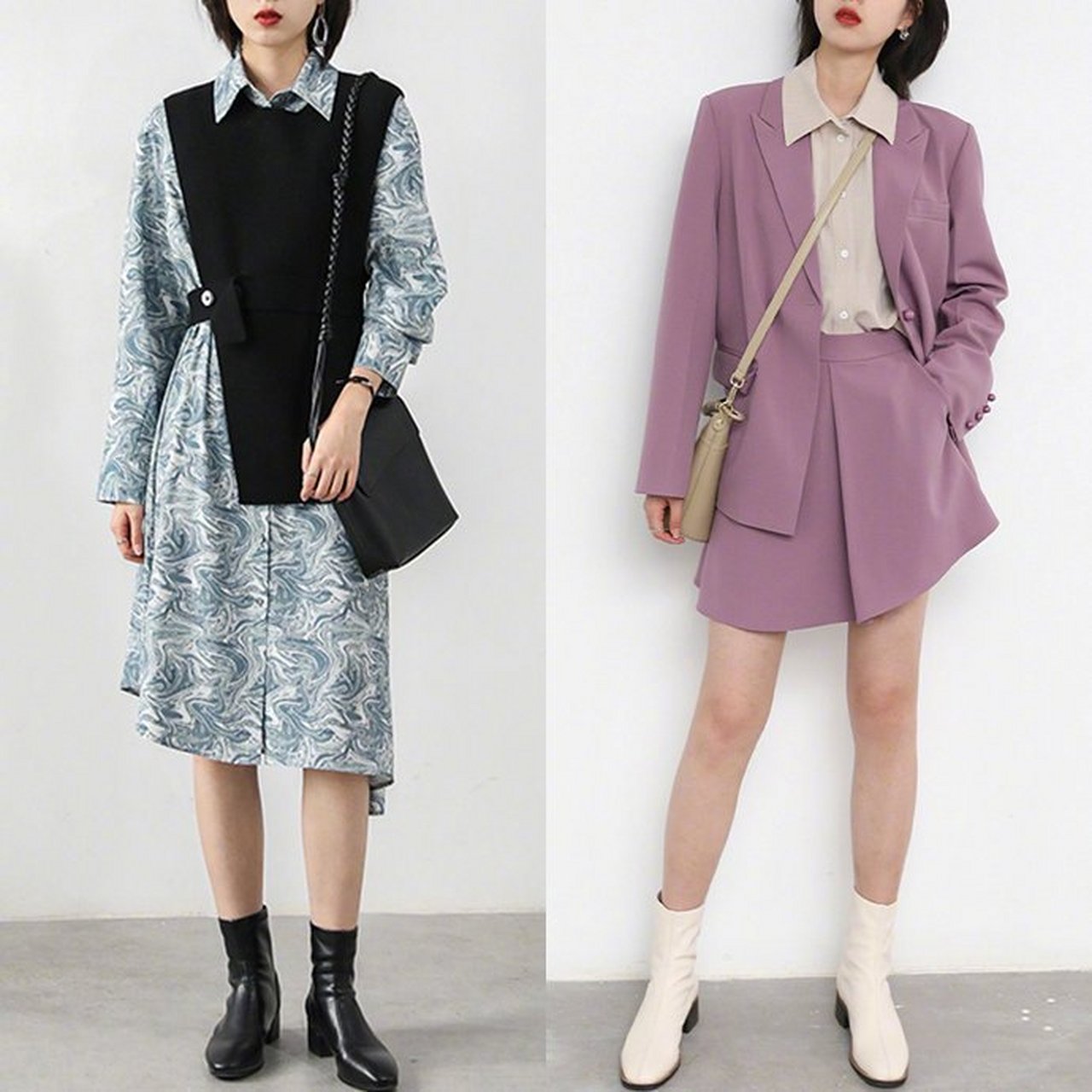 这样穿不比名媛拼单香吗# #降温也要时髦营业# 安利一组极简风法式