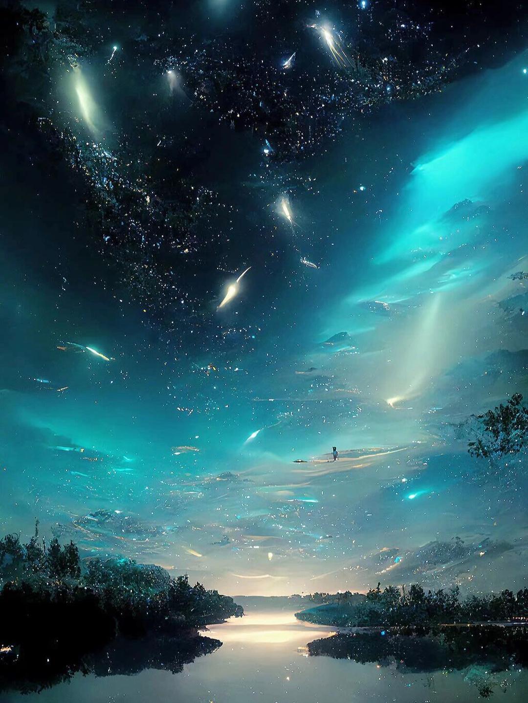 打开护眼模式,亮度调高,您将看到不一样的星空#星空##壁纸