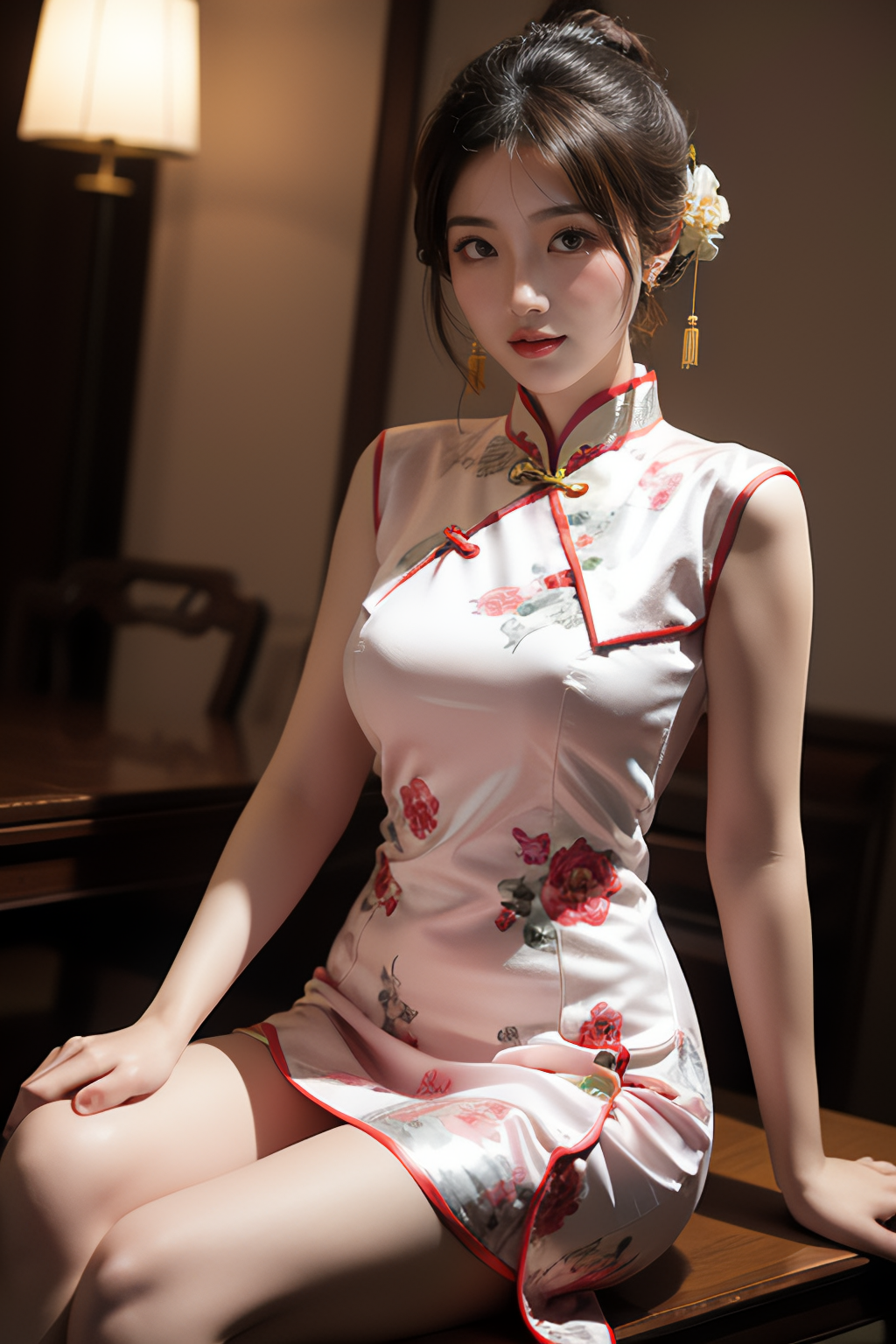 "91下面有九款旗袍图片展示,每款都散发着独特的东方韵味.