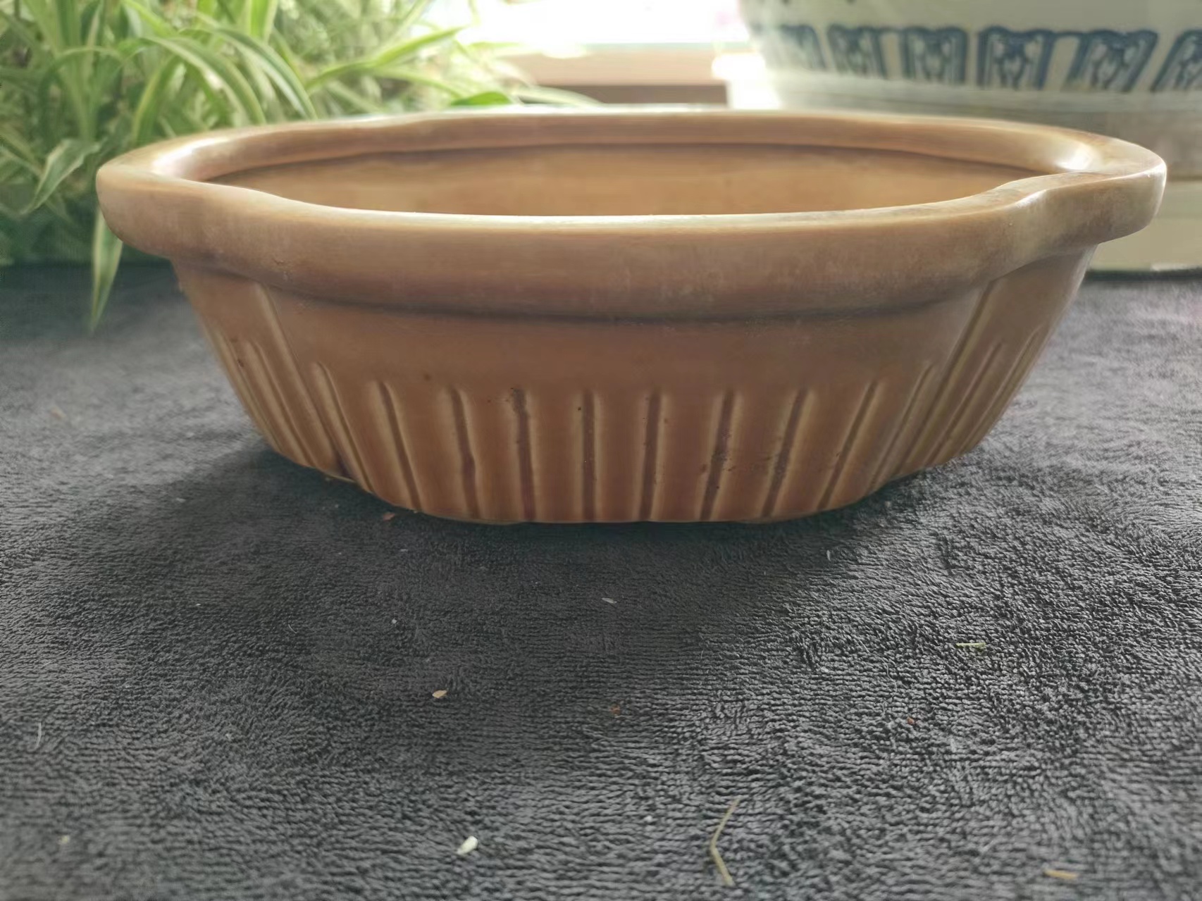 石湾窑老花盆#民俗老物件# #花盆