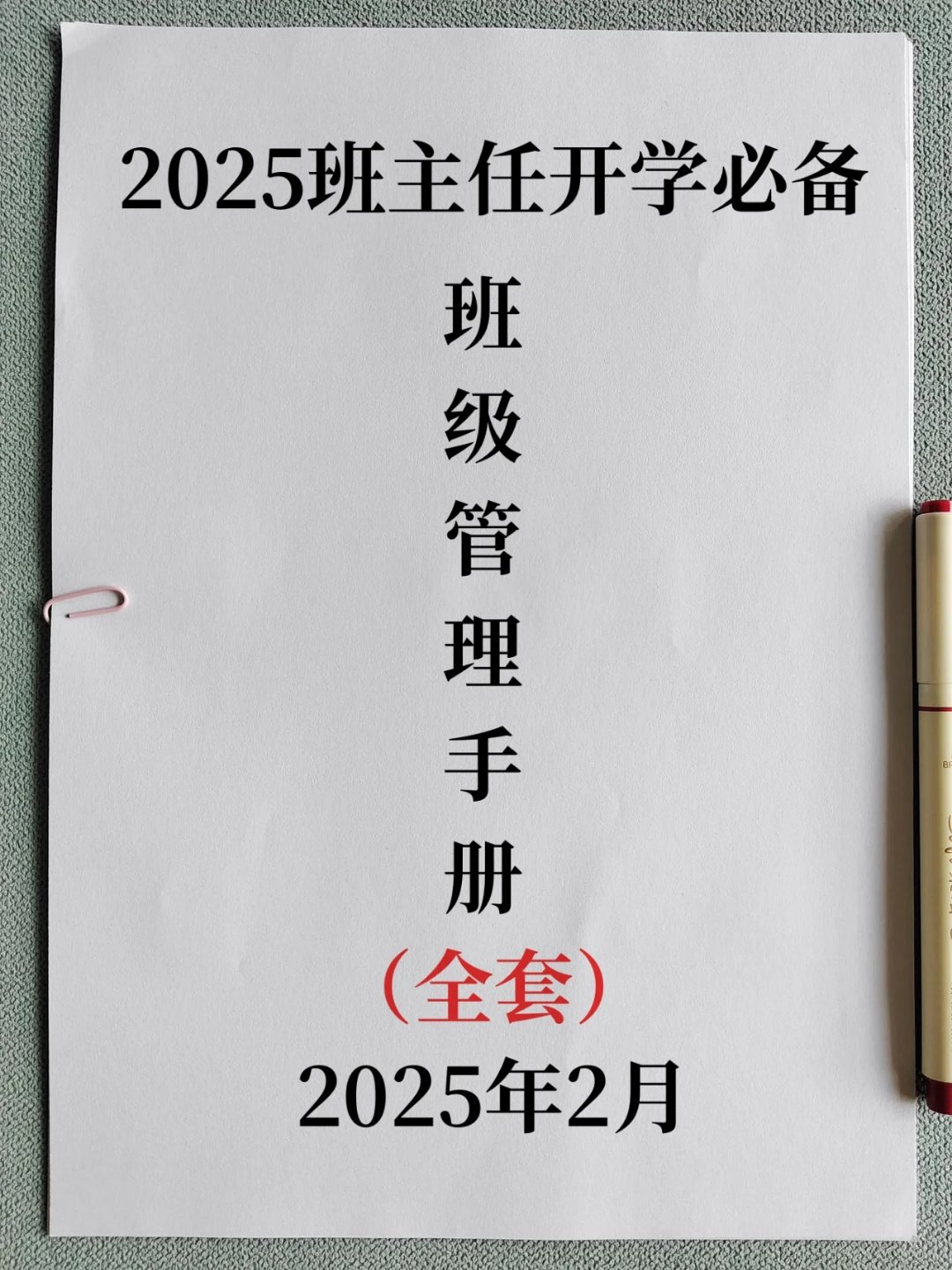 班主任管理手册模板