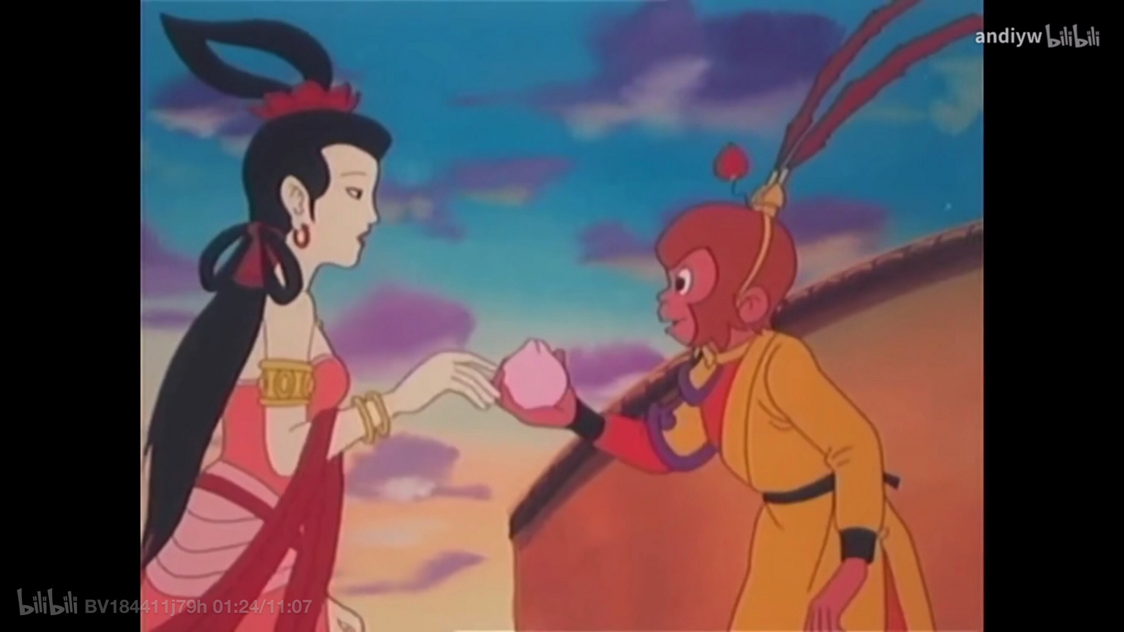 文学#  关于孙悟空谈恋爱,当年央视动画西游记中孙悟空和紫衣仙女