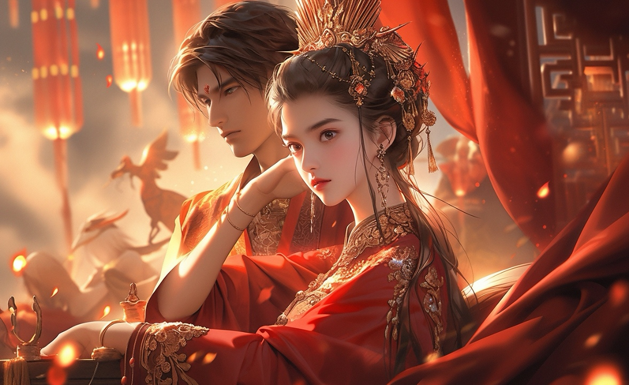 古风新郎新娘 洞房花烛夜