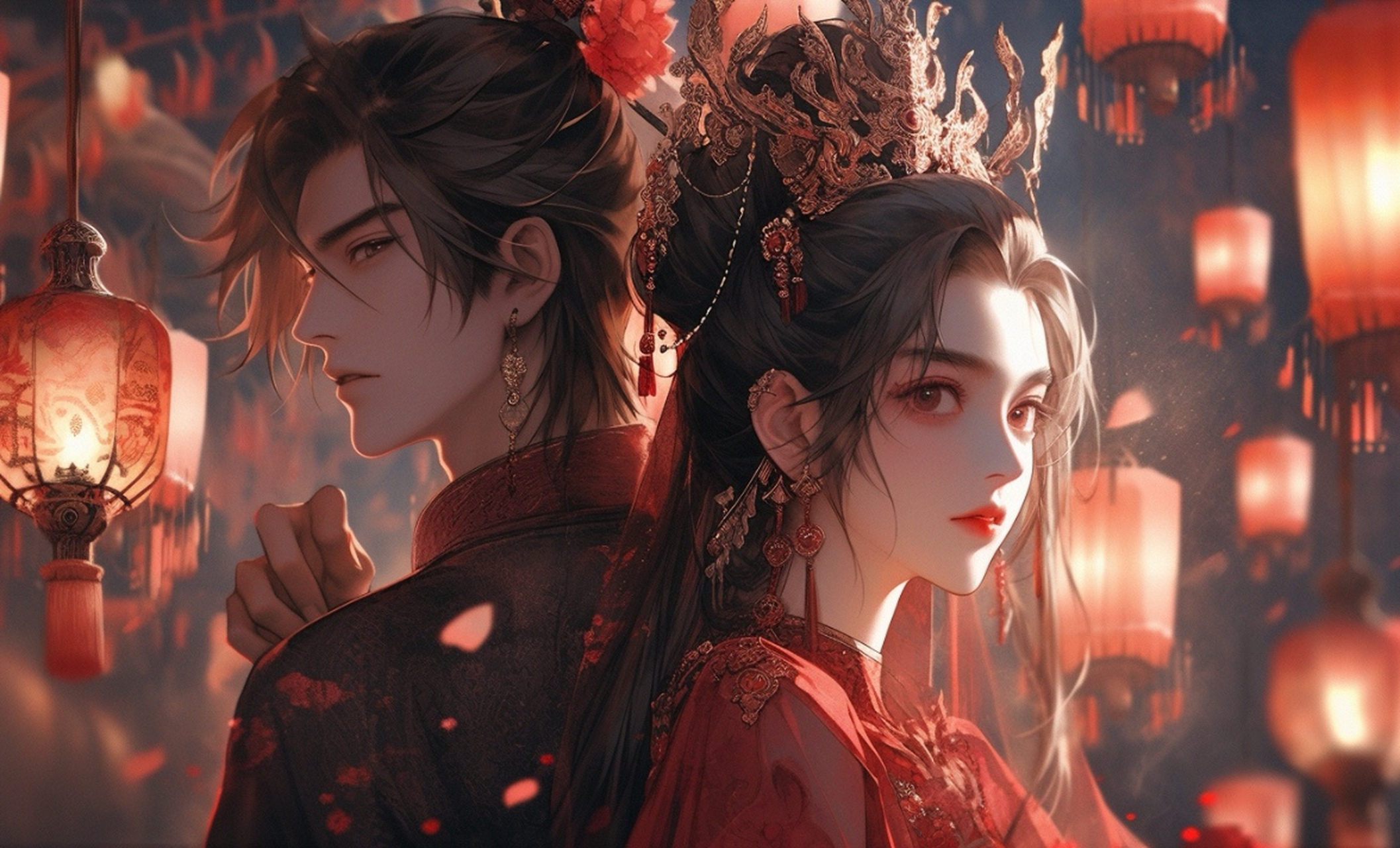 古风新婚,洞房花烛