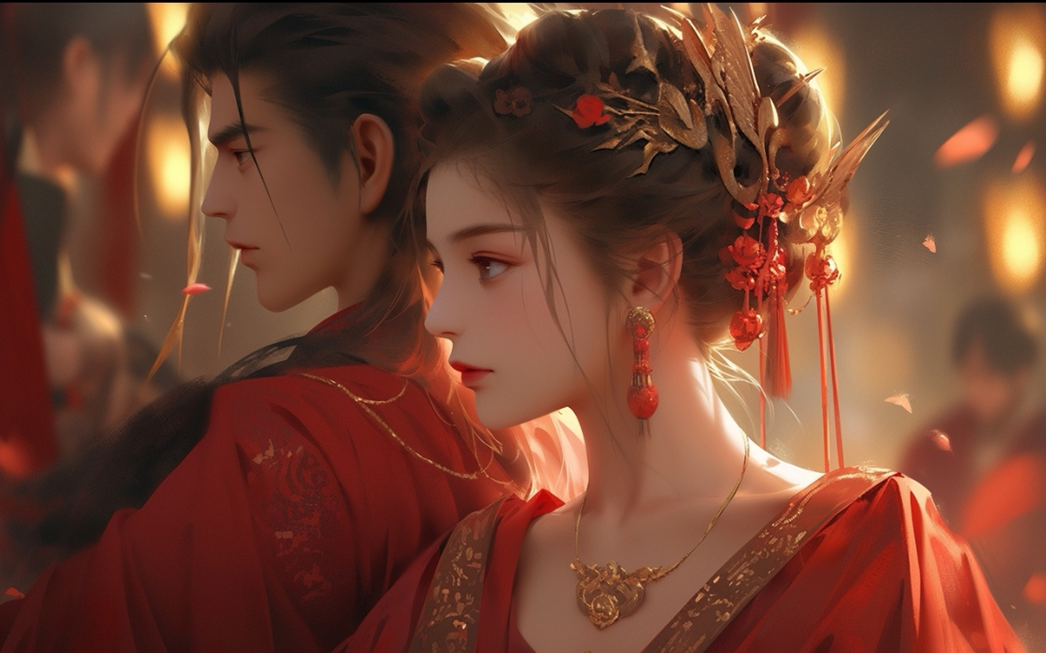 执子之手与子偕老 古风情侣,洞房花烛