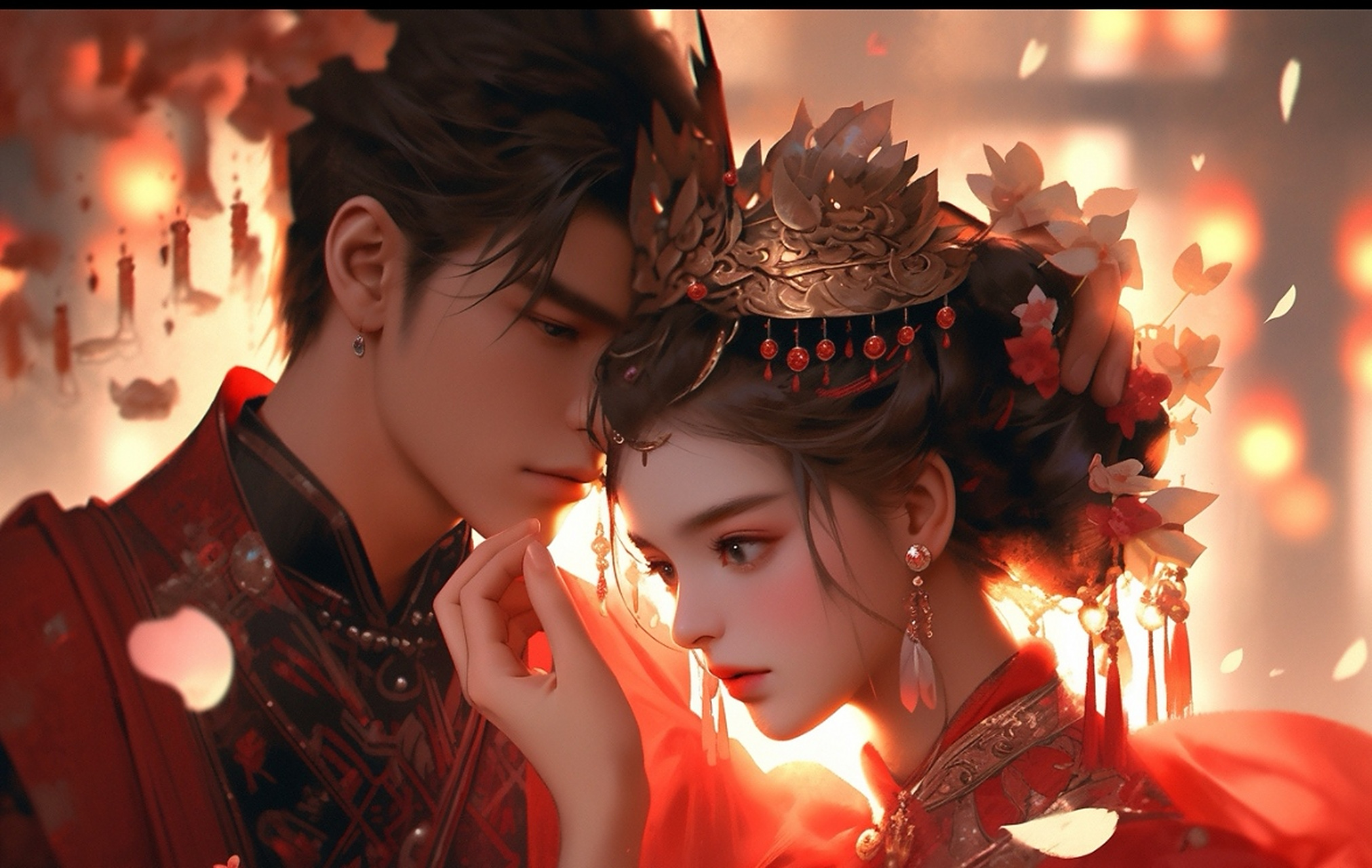 古风新婚,洞房花烛