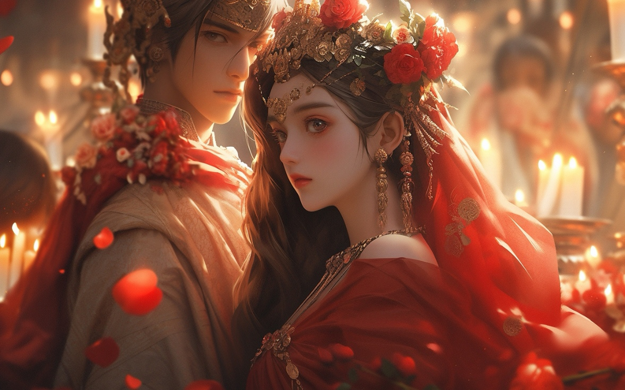 执子之手与子偕老 古风情侣,洞房花烛