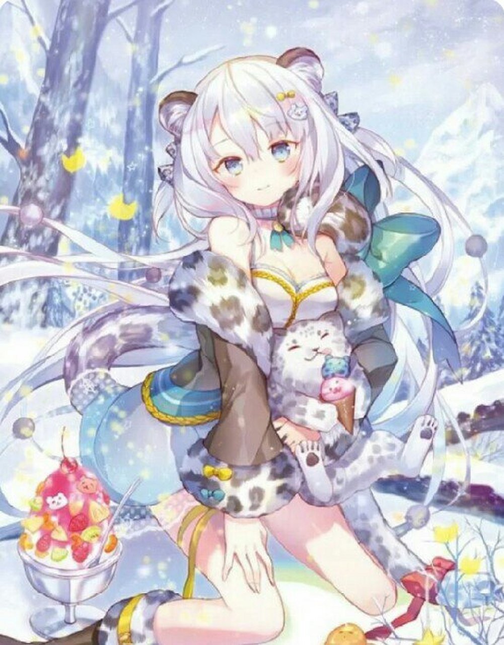 阔爱的二次元壁纸·迷你世界二次元版雪球球壁纸[心][心]!