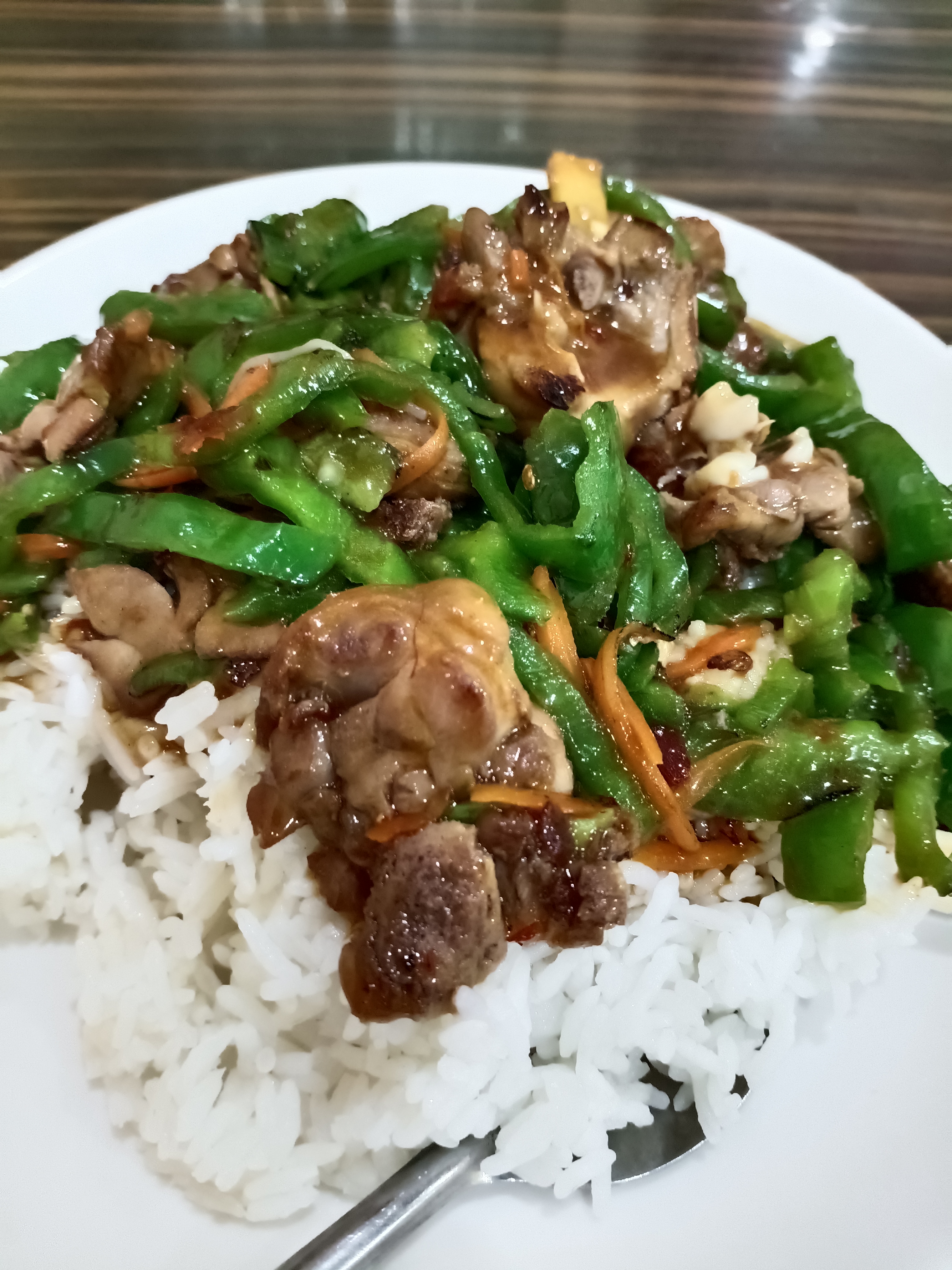 现炒的鸭肉盖浇饭,真的很好吃#动态连更挑战