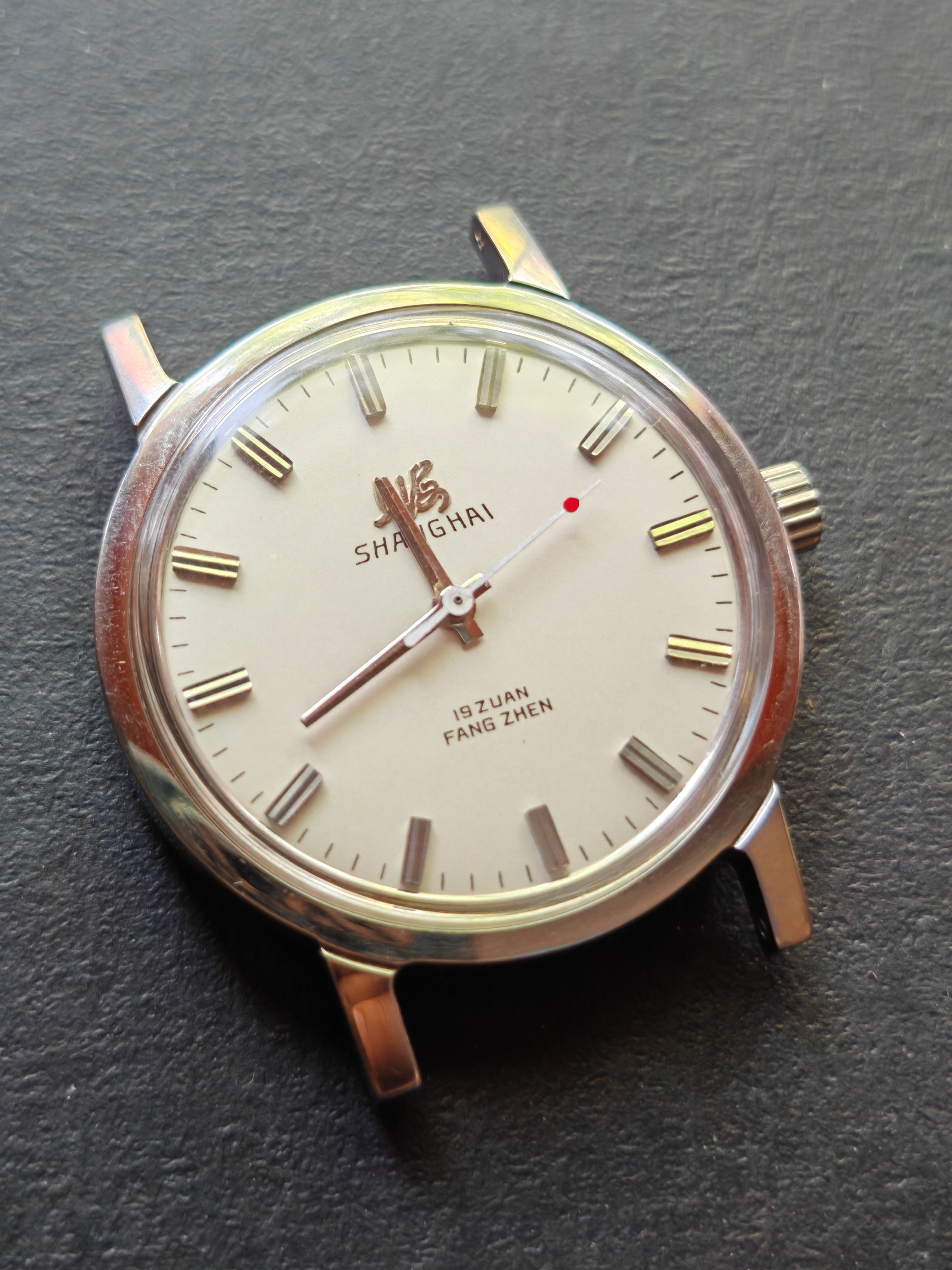 老上海经典7120手动机械表,后期型号,红点秒针,经典系列之一