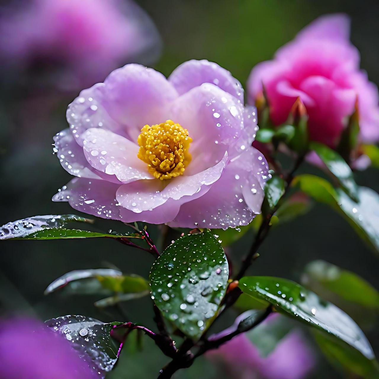 各种雨中花的图片图片