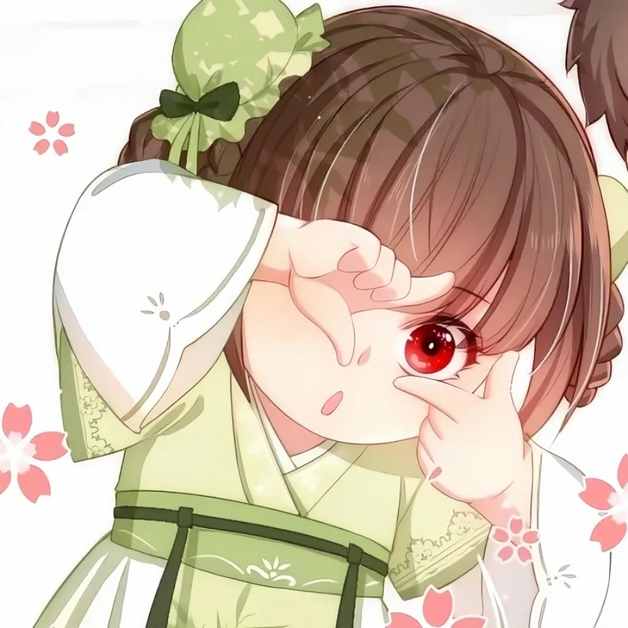 可爱系古风动漫情侣头像——《养敌为患》