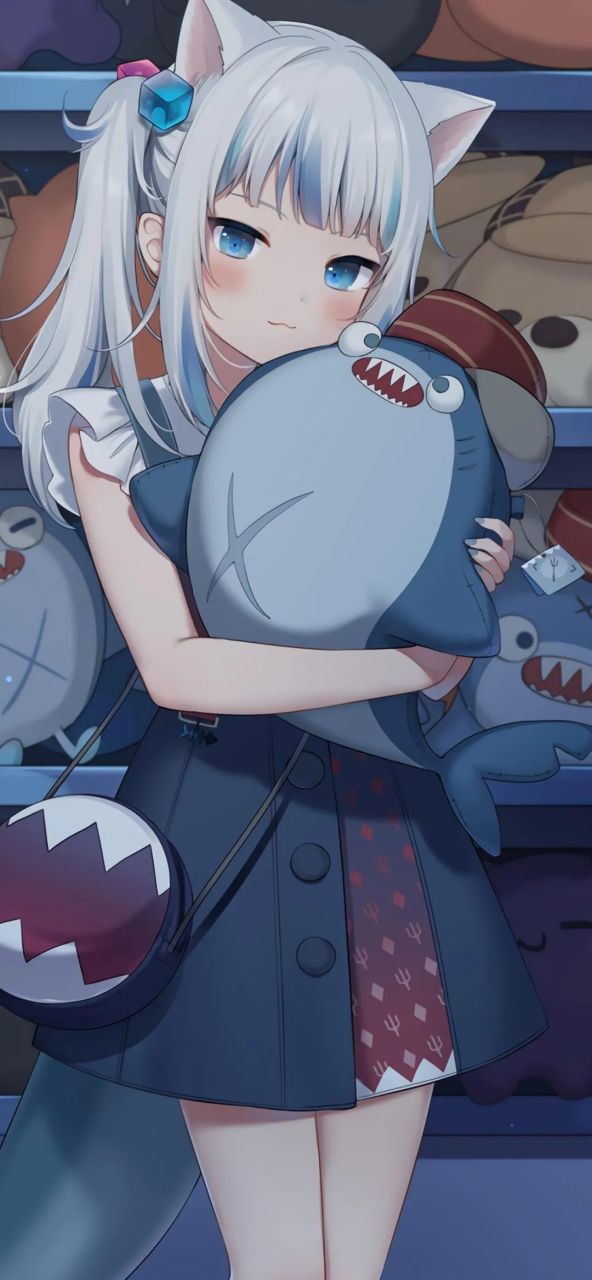 画师:甘城なつき 【呆萌的鲨鱼少女——噶呜·古拉】  不要拦我我!