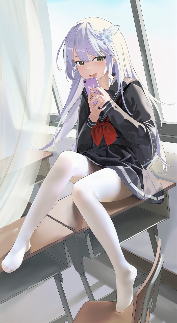 画师:風遠 #可爱二次元女孩# #白丝