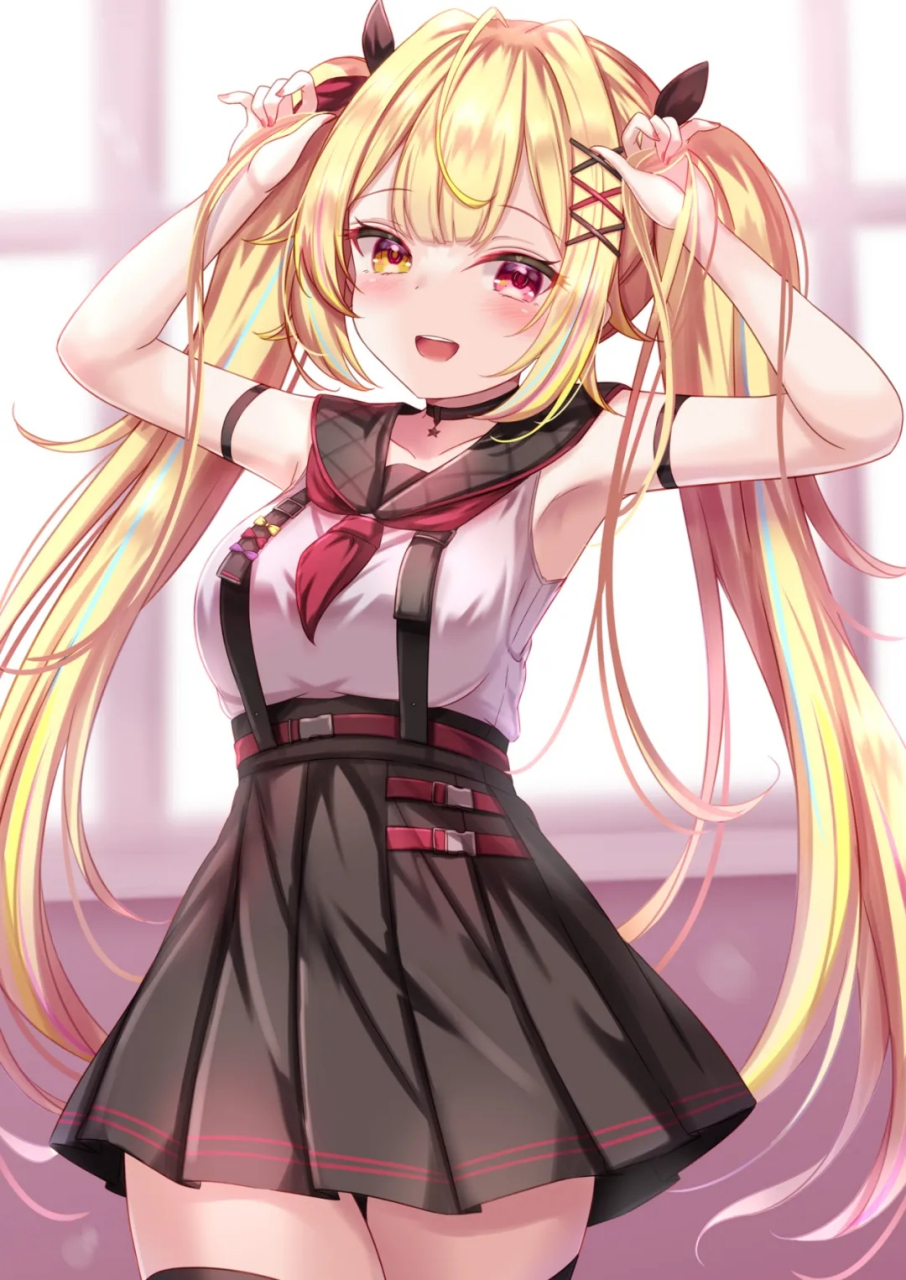 画师:ゆあの 可爱的双马尾#动漫头像和壁纸