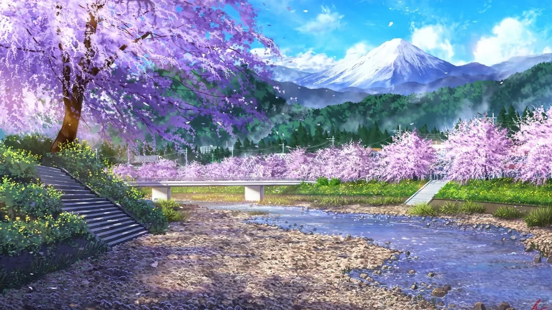 动漫中的惊艳风景,适合做电脑壁纸哦 #动漫壁纸