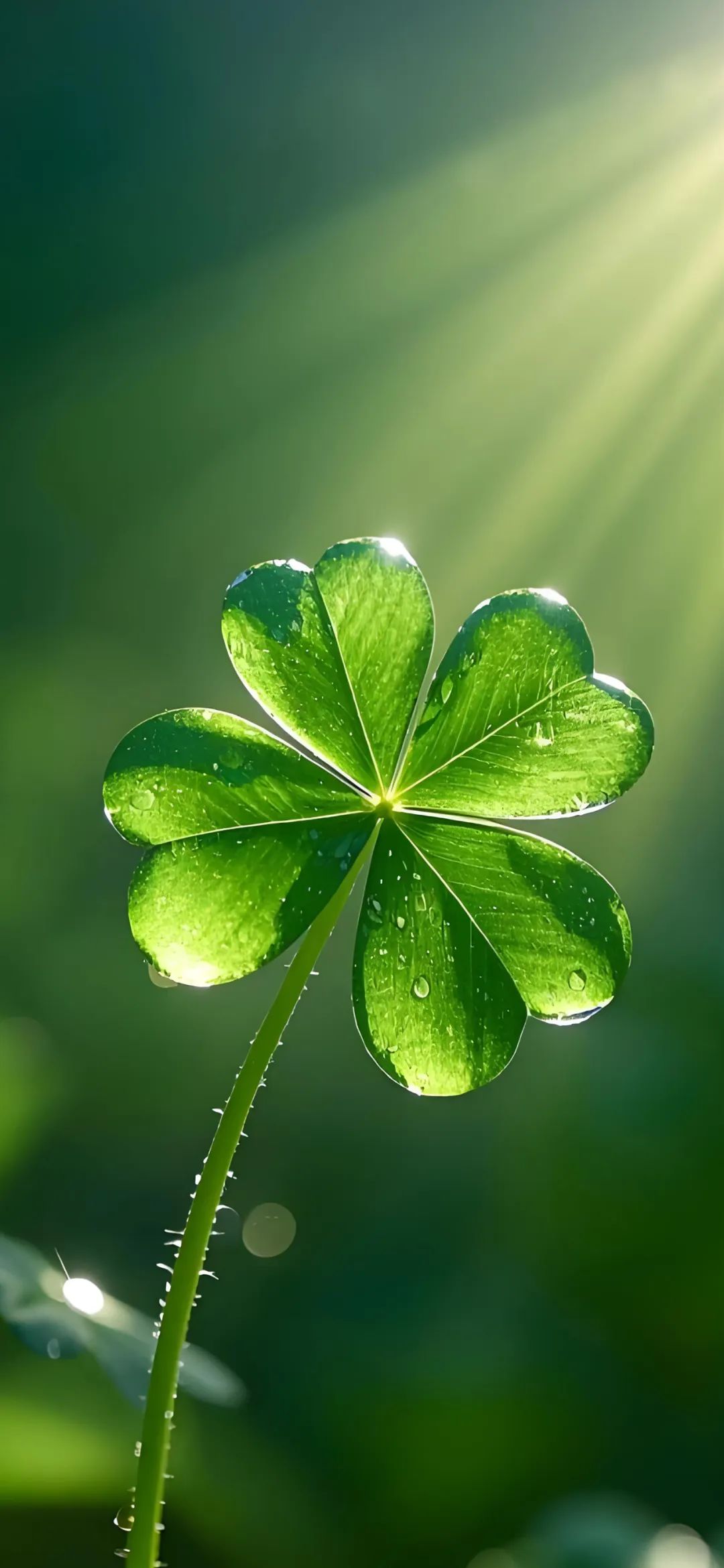 愿看到这个四叶草的人,愿望都能实现～#手机壁纸