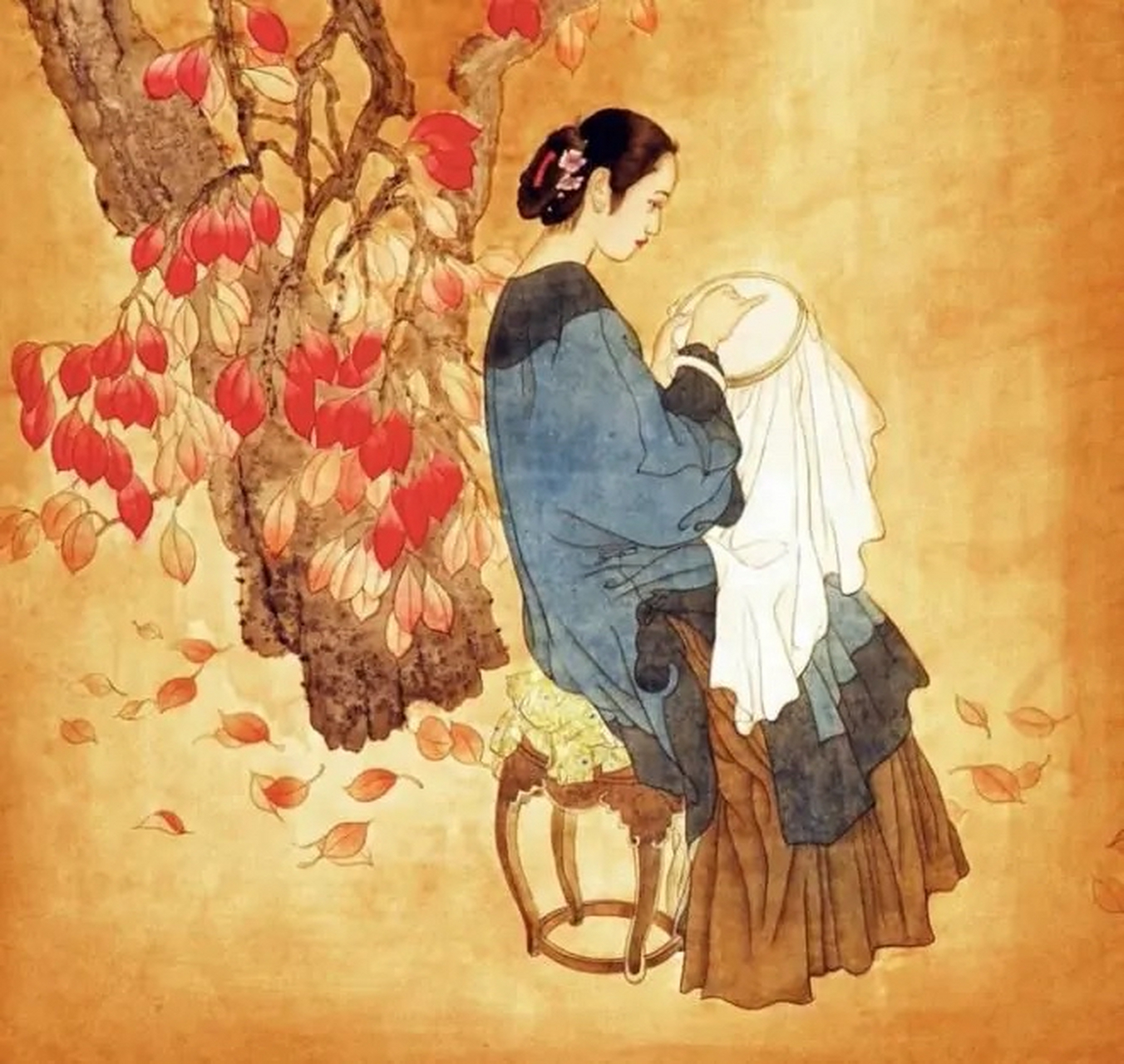 蓬门未识绮罗香,拟托良媒益自伤. 谁爱风流高格调,共怜时世俭梳妆.