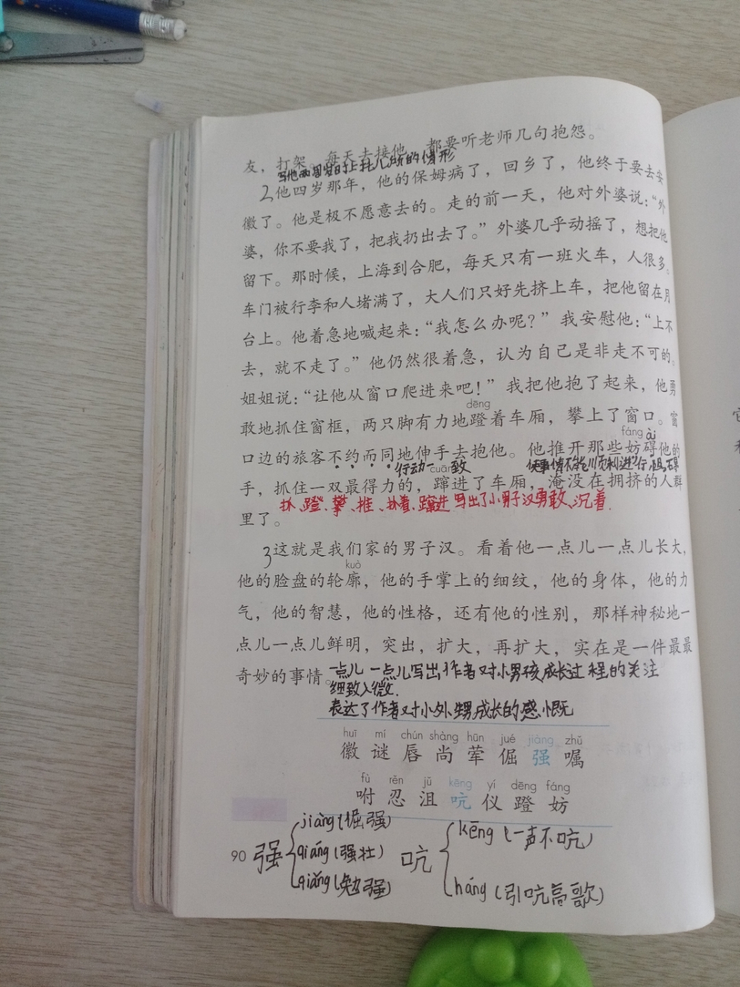 四年级下册语文20课,我们家的男子汉