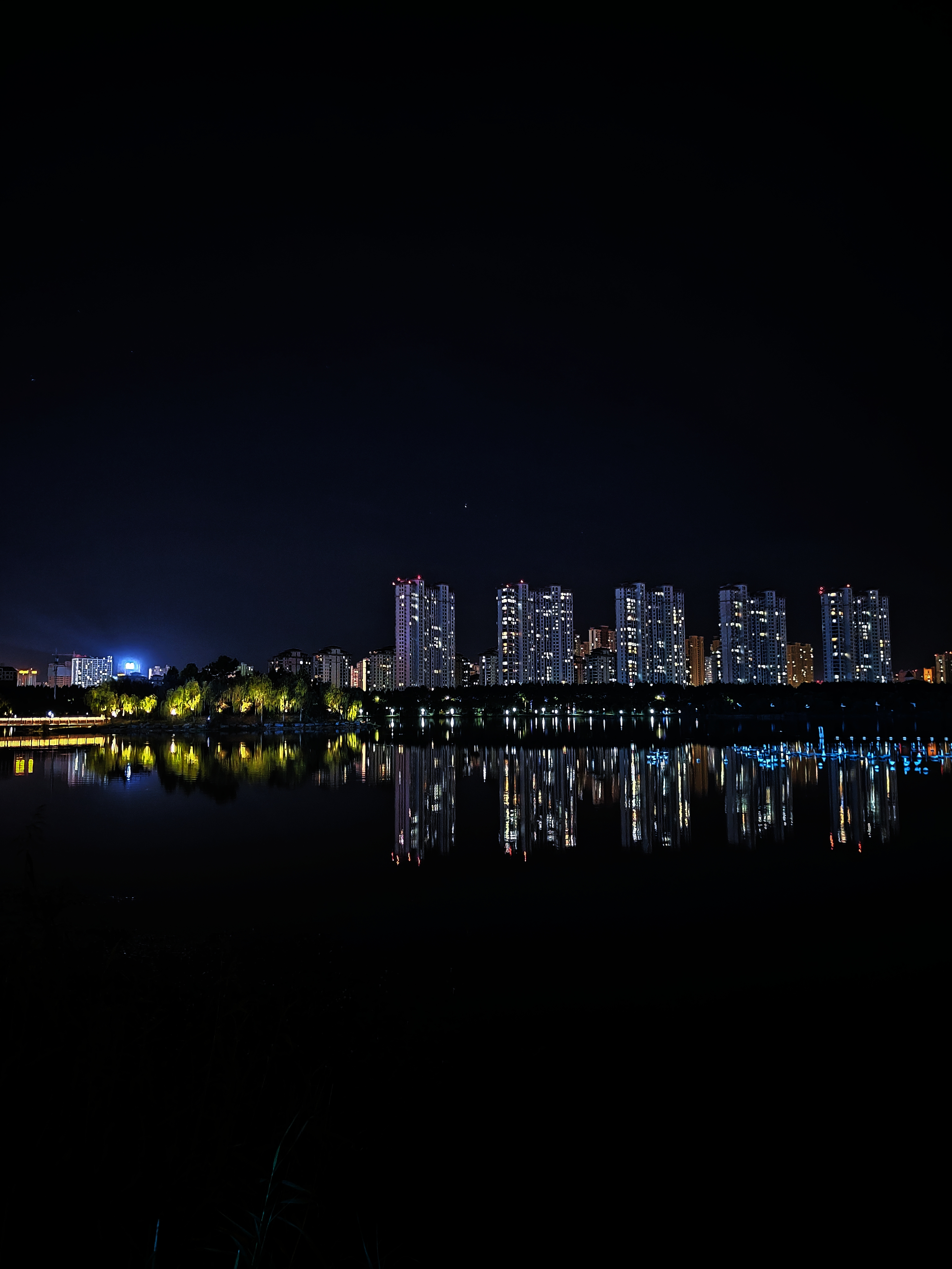 夜游宿州三角洲,手机随拍!