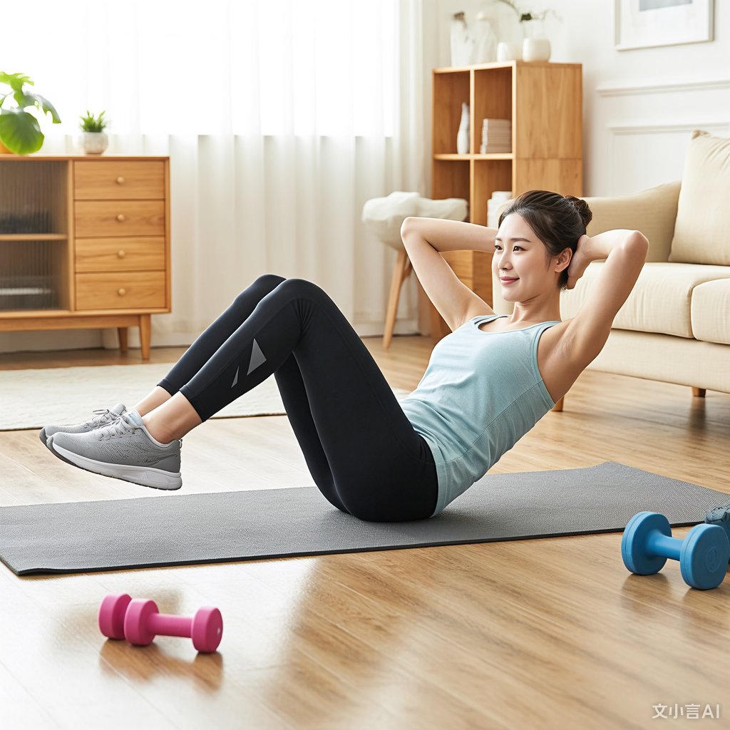 每天坚持做30个仰卧起坐,不仅能有效锻炼腹部肌肉