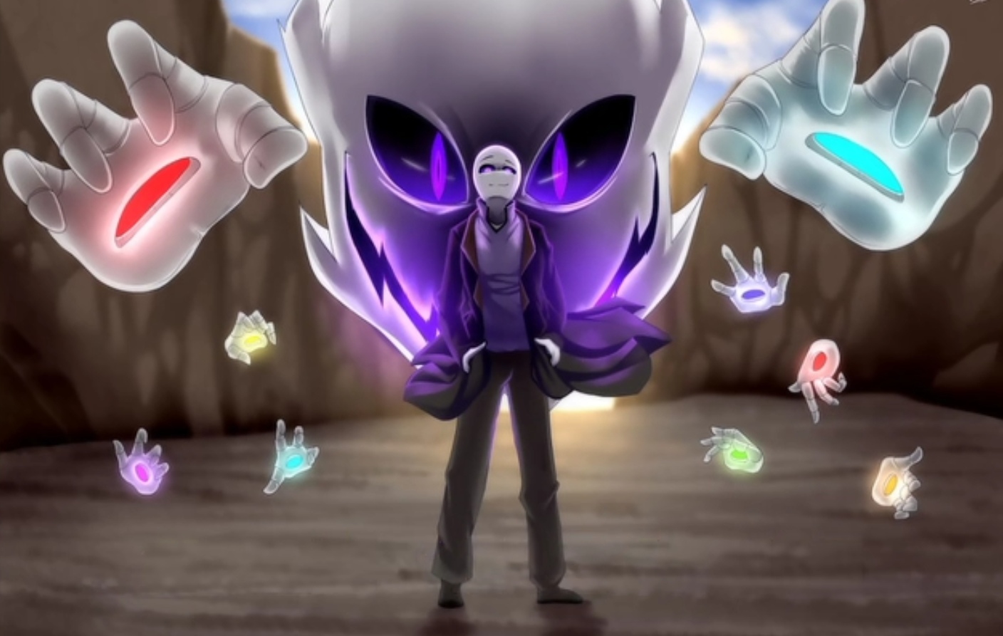 加斯特,以下有时简称"g" 角色能力: 一,gaster blaster,中文名为