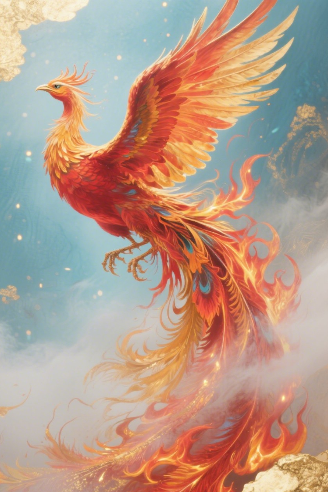 浴火凤凰重生#火凤凰#重生涅槃