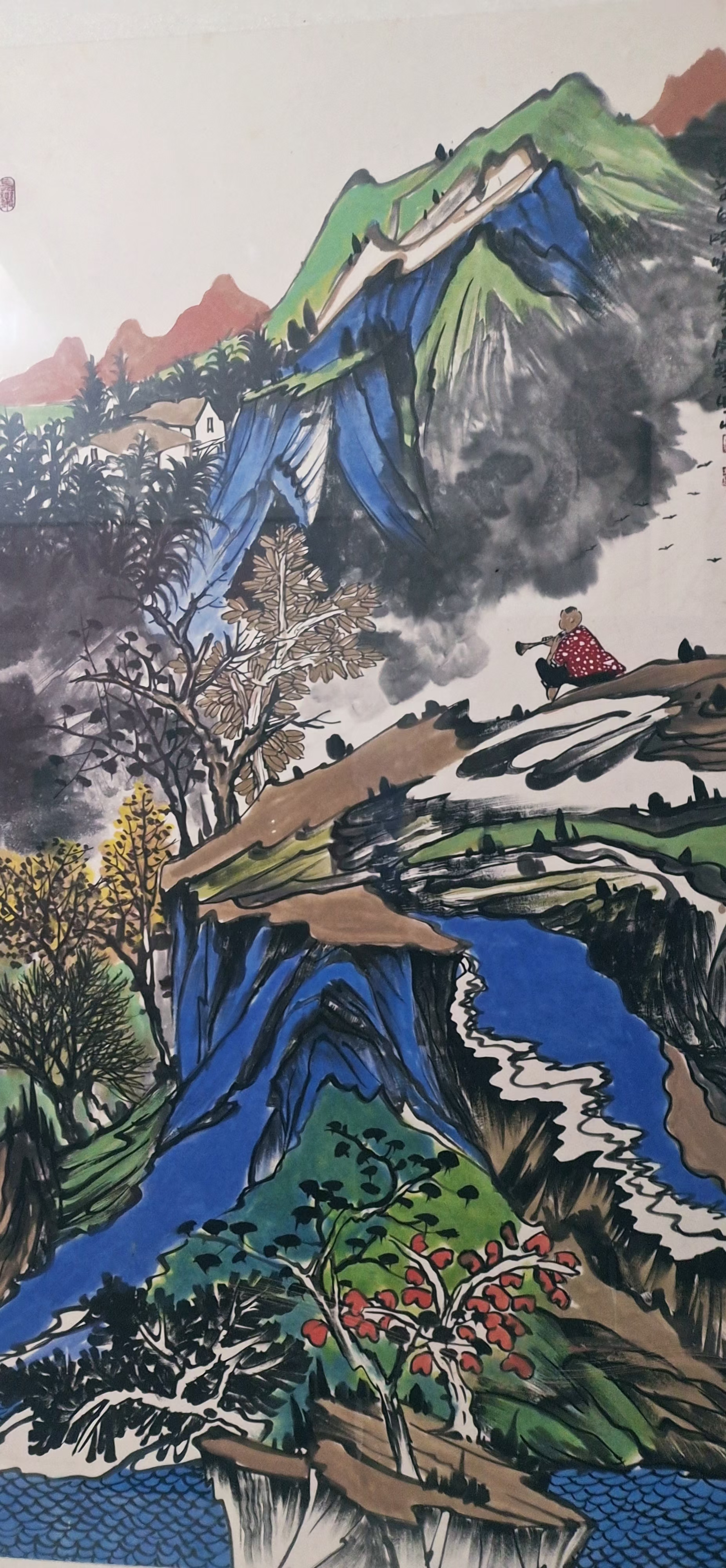 这幅画,便是梦中的那片天地,是烟雨朦胧的南方山川