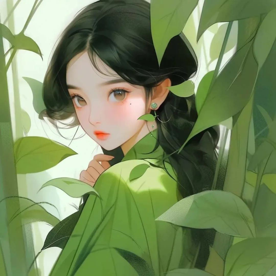 绿色女生头像