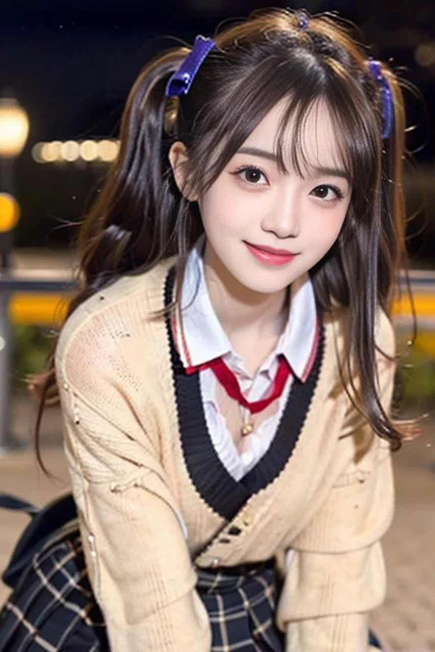 日常穿搭#  清新甜美的双马尾展现出的小仙女范.