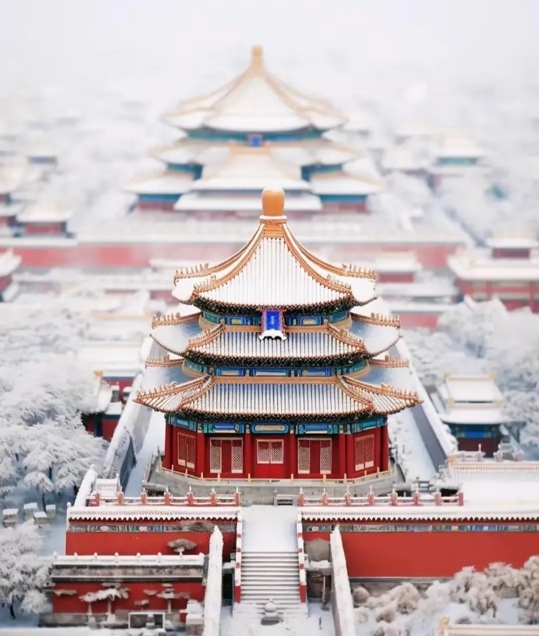 故宫摄影雪景图片