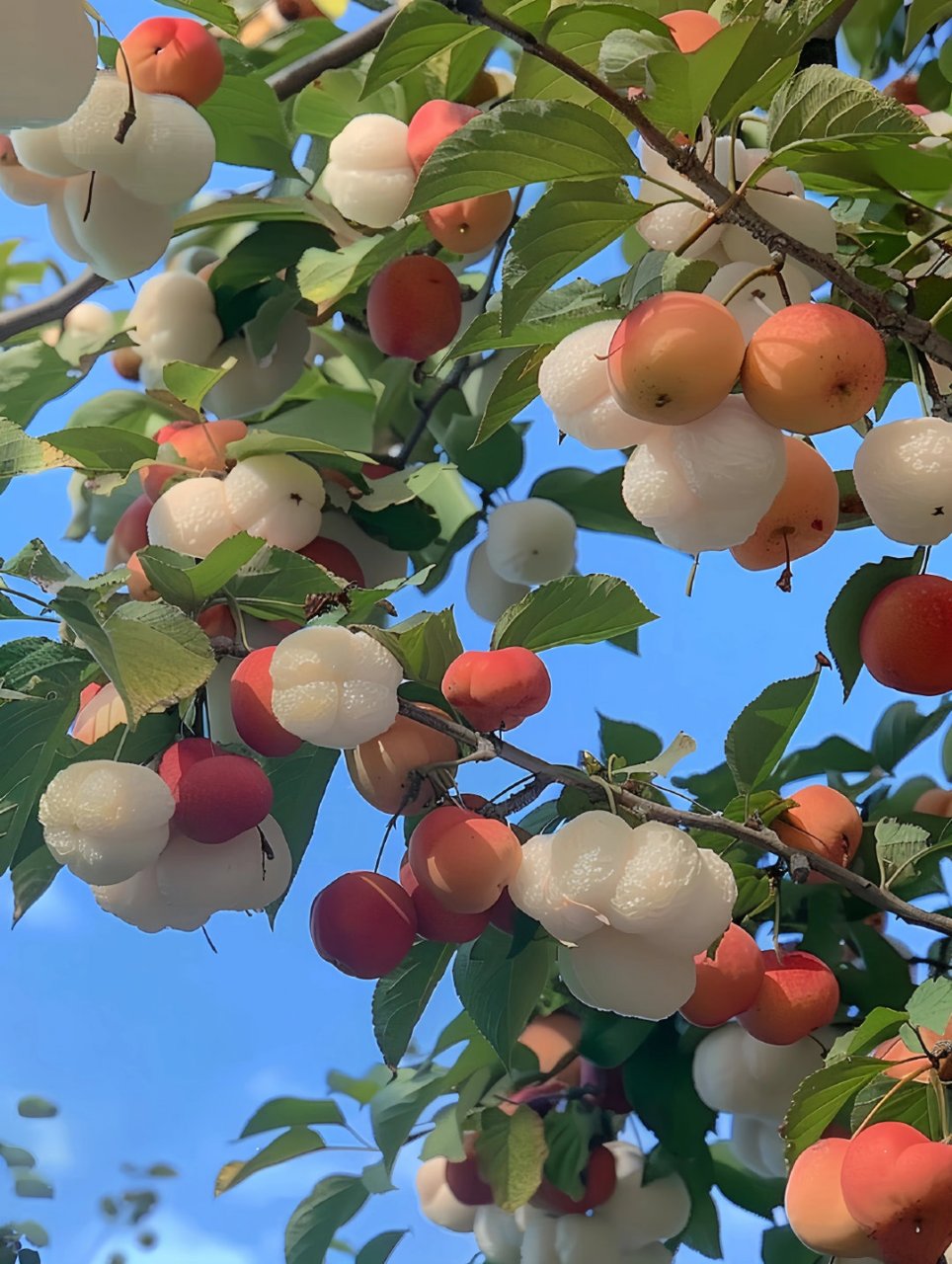 一枝梨花压海棠图片