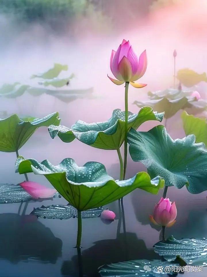 手捧荷花,宛如仙子下凡间.粉嫩的脸同莲花融为一体.柔和恬静.
