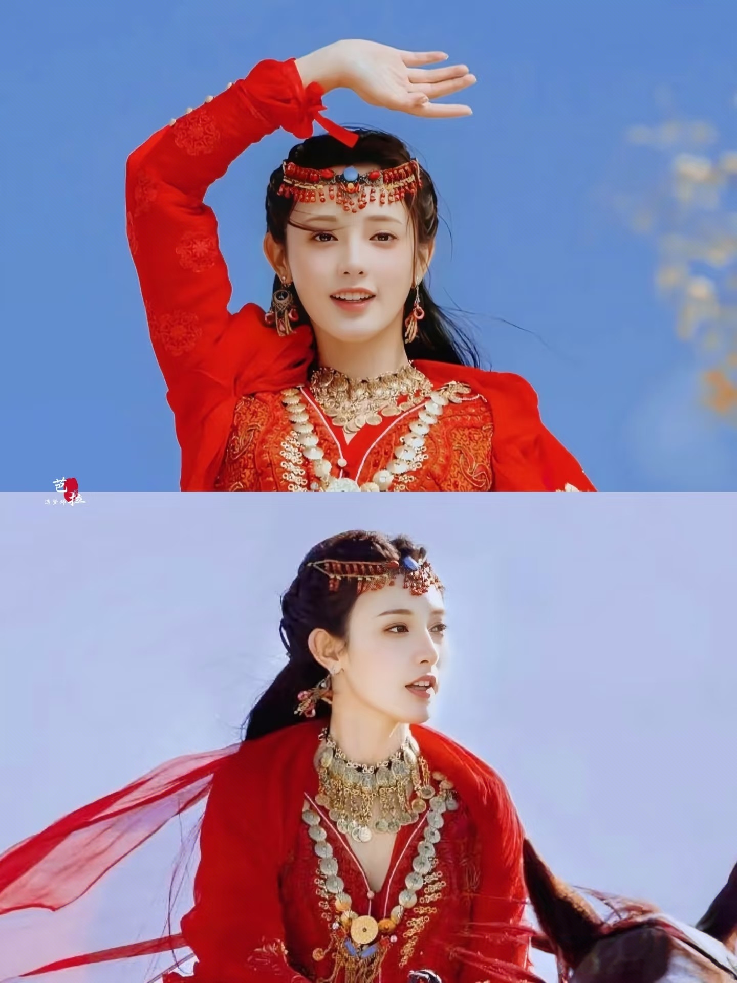 《暗河传》里彭小苒的妆造有多激动啊,一下子就想起了《东宫》里的