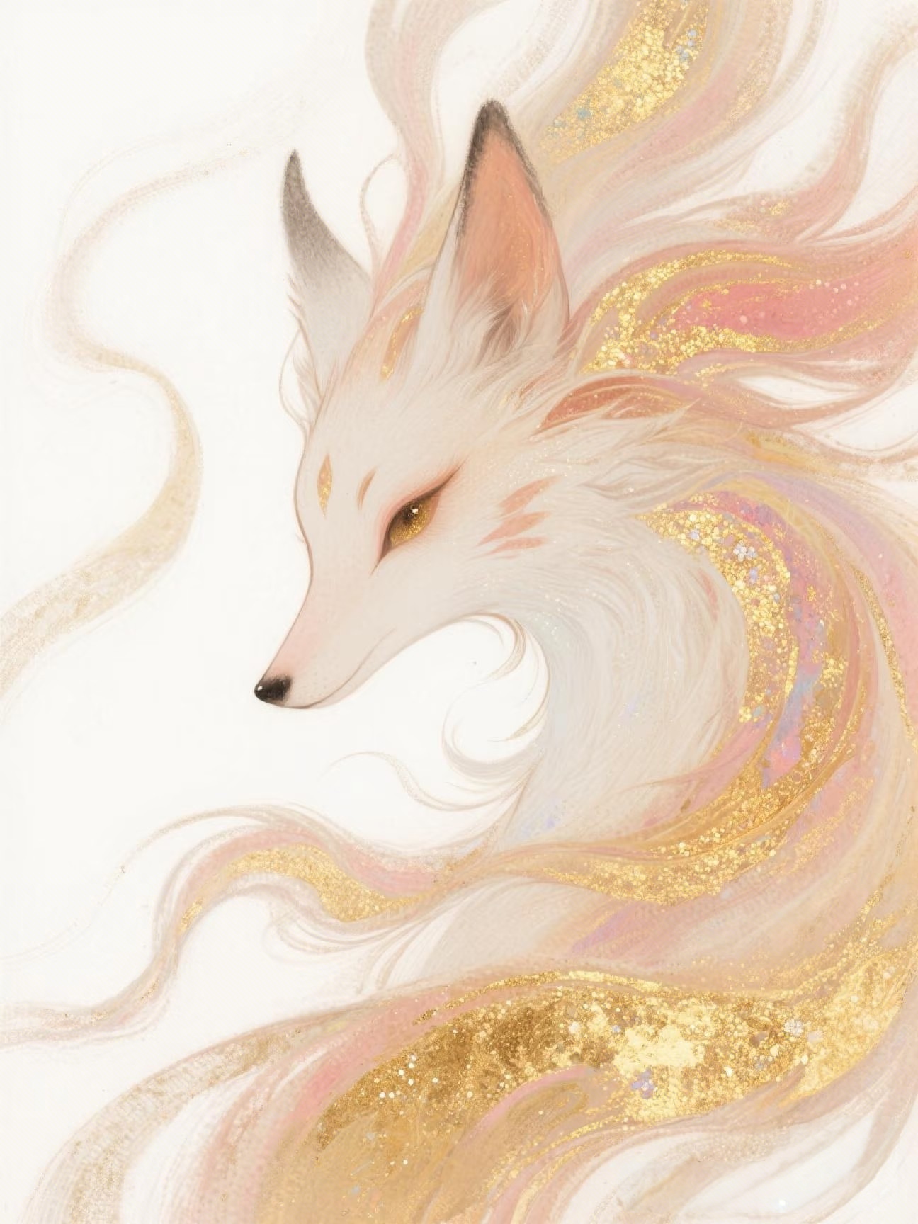 狐狸的眼神瞬间从魅惑变成了纯真~~