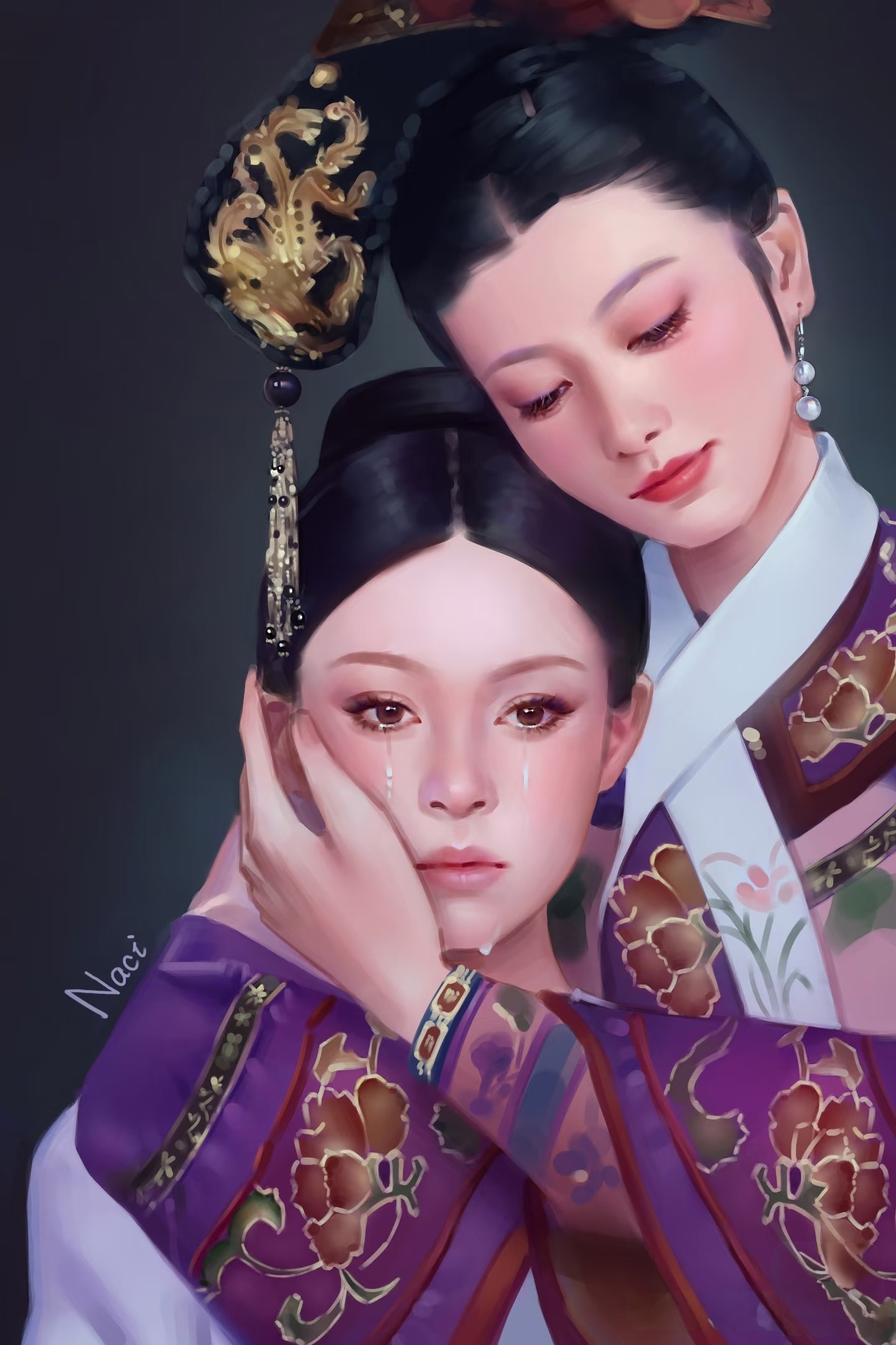 嬛儿,不哭了(画的) 莫愁前路无知己