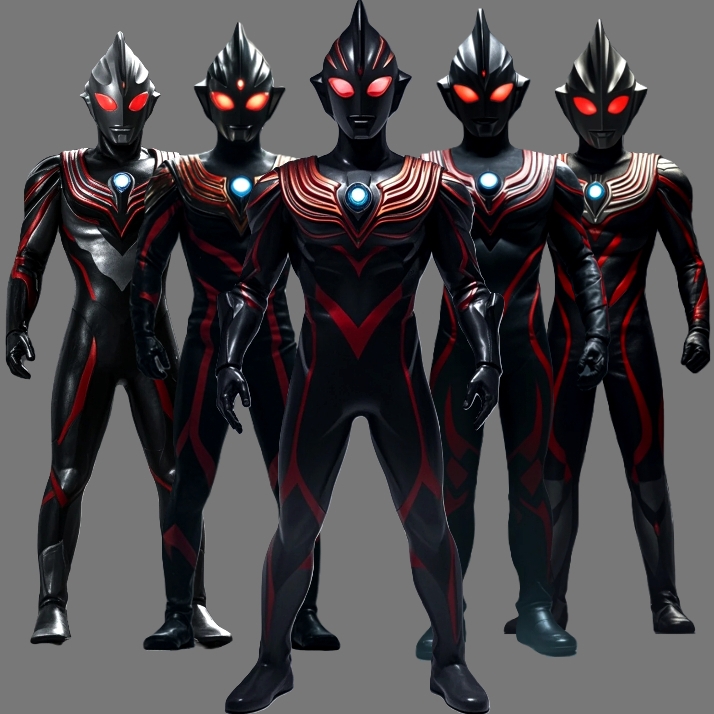 黑暗迪迦奥特曼 哇,这五位超级英雄站在一起,真是酷毙了!