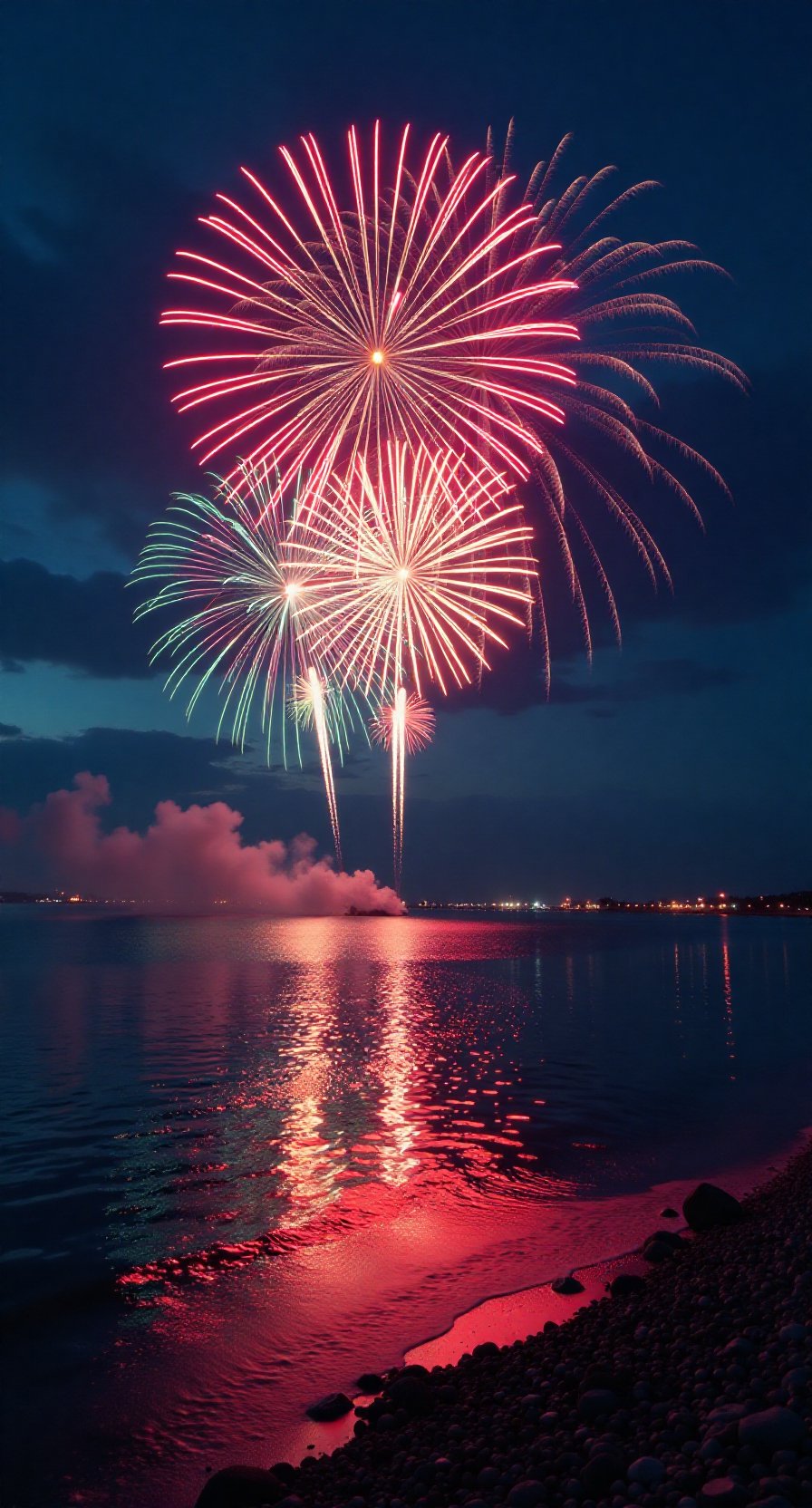 烟火年年# 烟花绚烂下的年味与期许