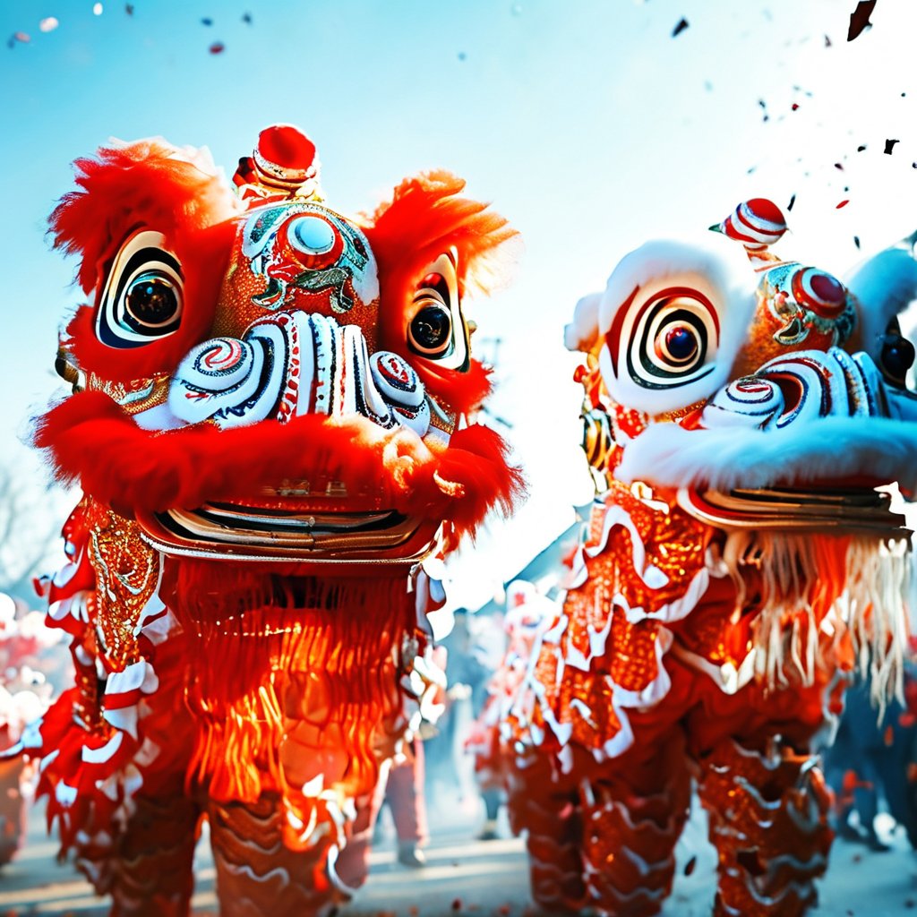 舞龙舞狮庆新年!